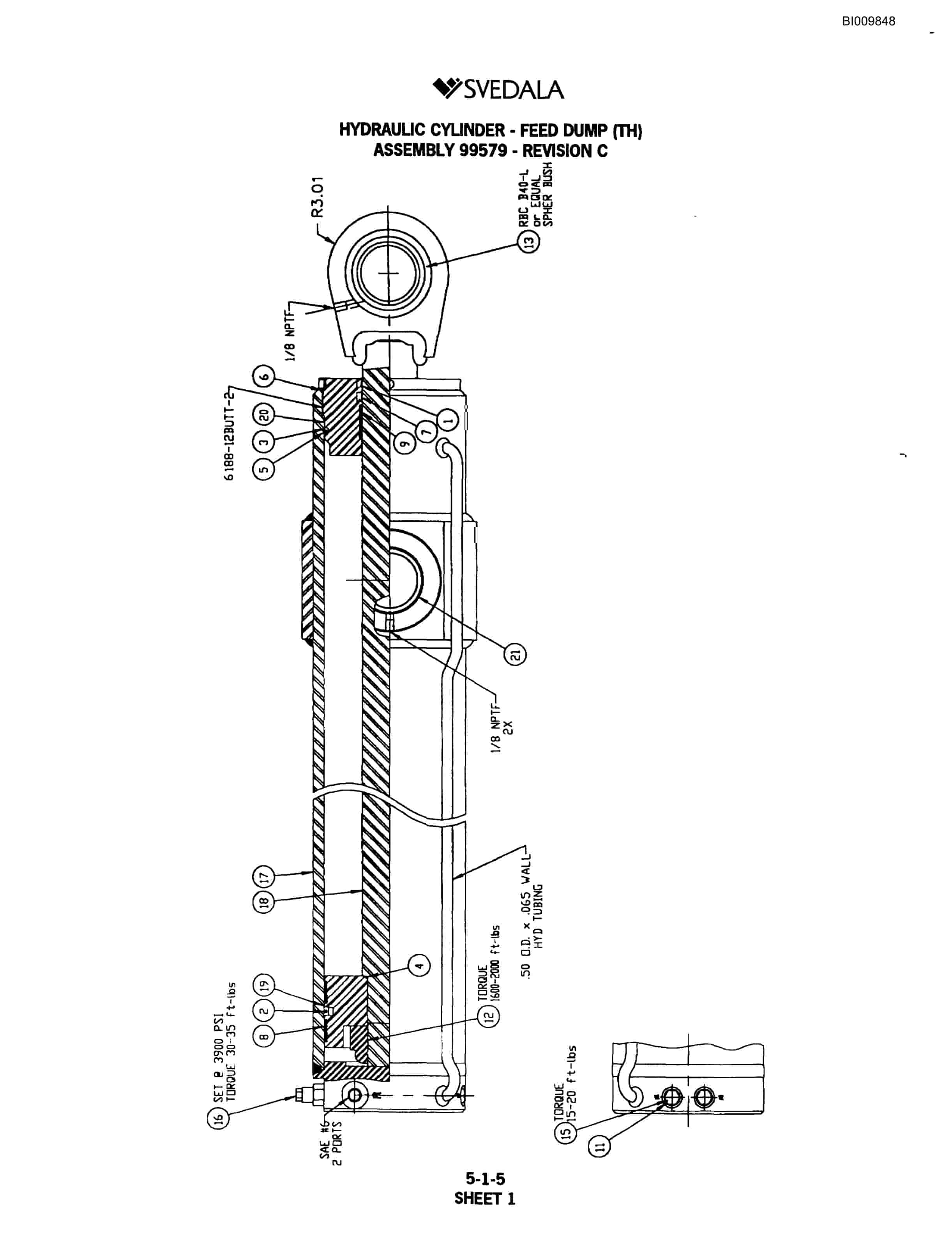 Bucyrus 300 Hydraulic Track Drill Parts Catalog BI009848-2