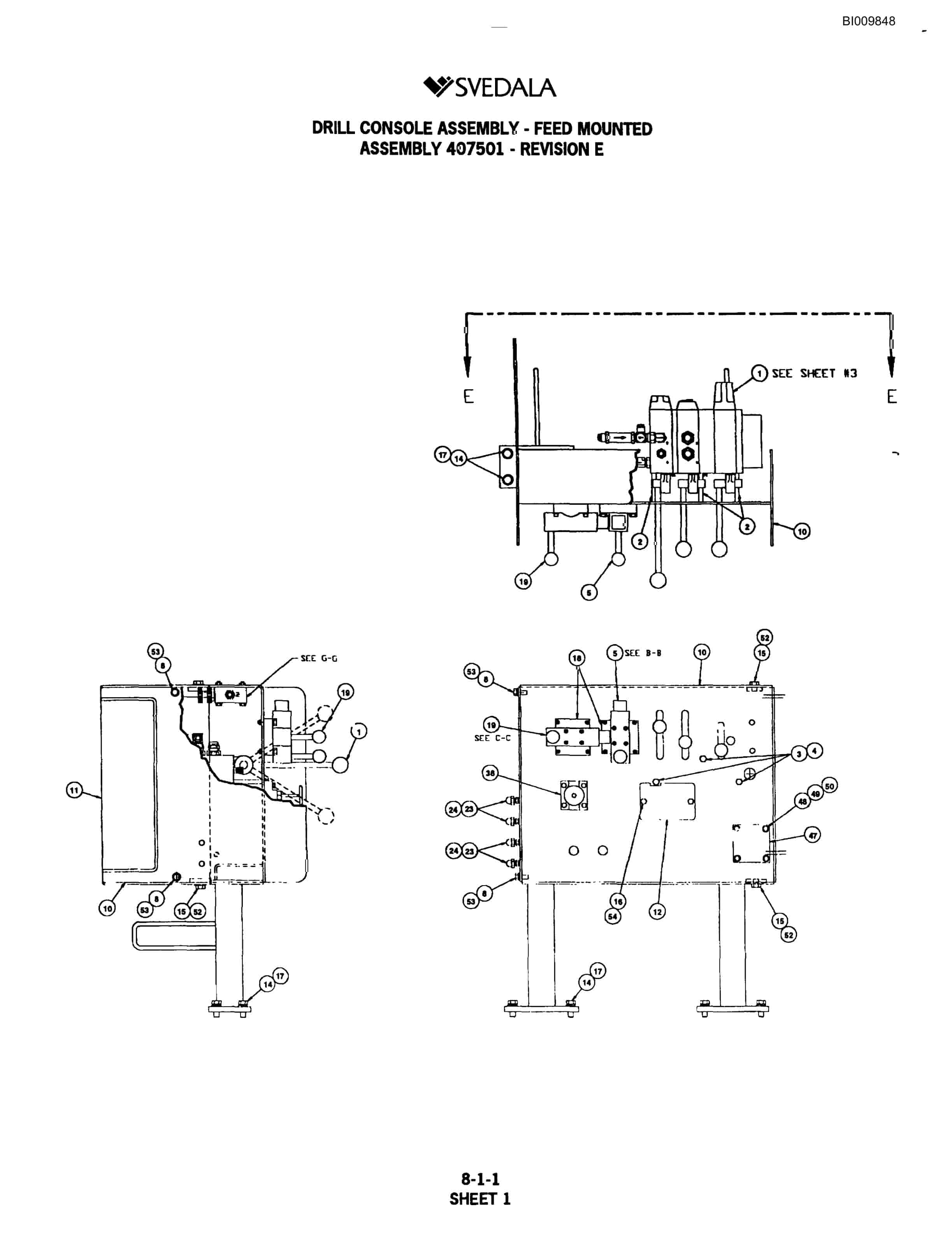 Bucyrus 300 Hydraulic Track Drill Parts Catalog BI009848-3