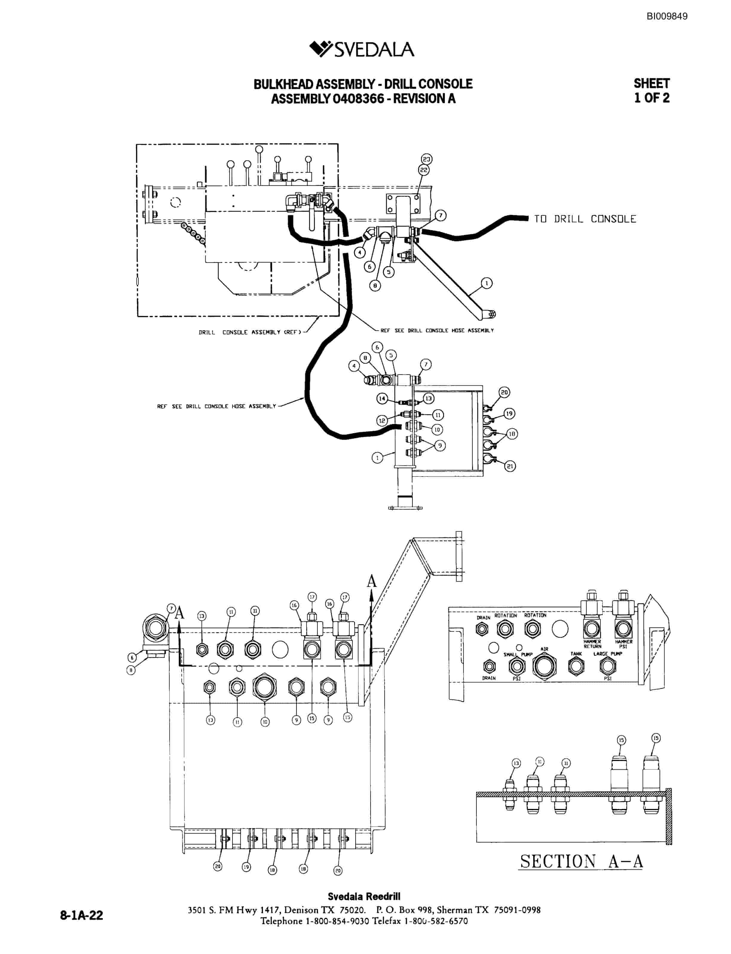 Bucyrus 300 Hydraulic Track Drill Parts Catalog BI009849-4