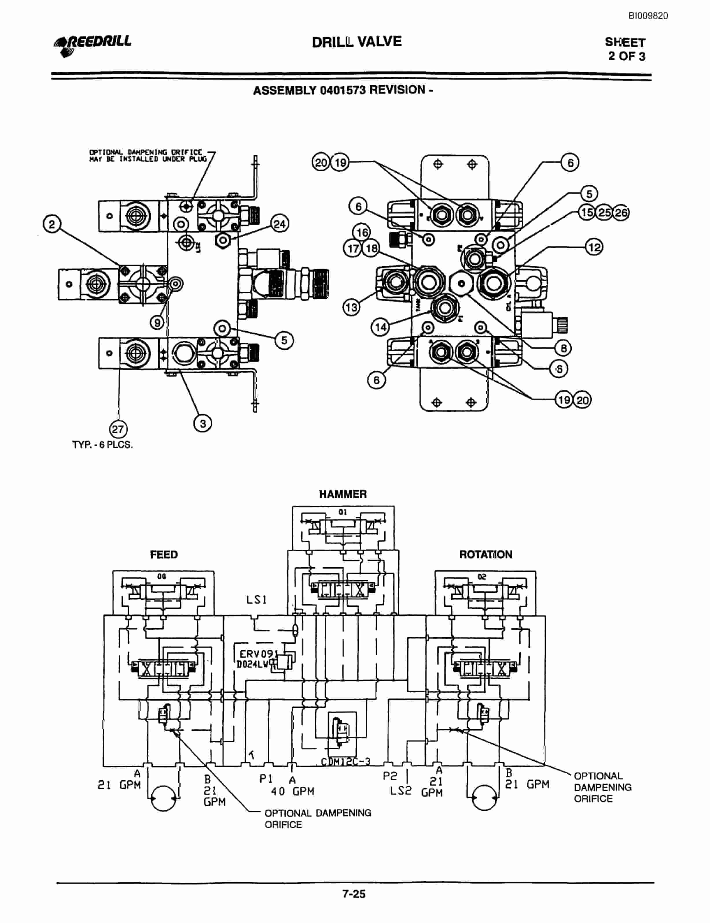 Bucyrus 3000, 4000 Hydraulic Track Drill Parts Catalog BI009820-2