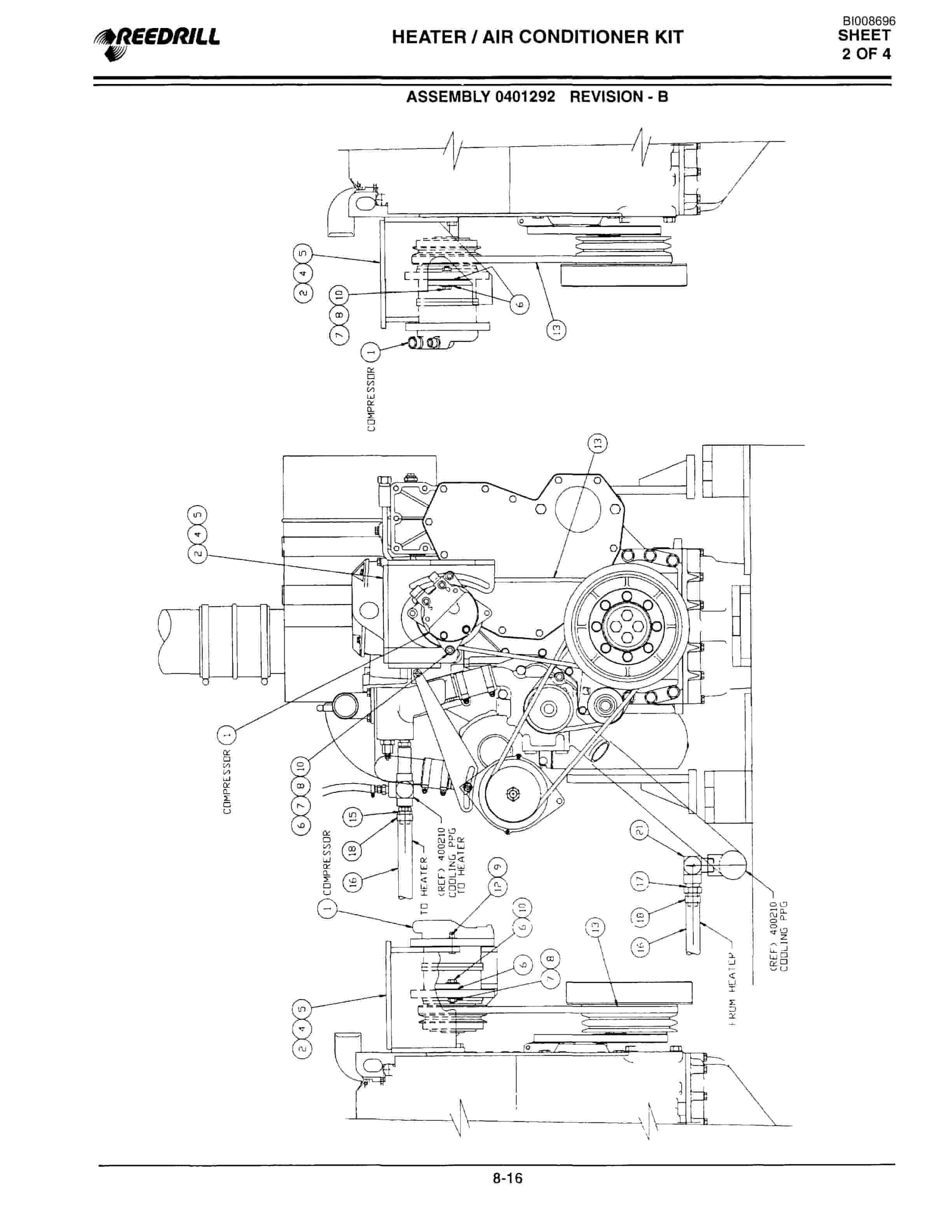 Bucyrus 3000 Hydraulic Track Drill Parts Catalog BI008696-4