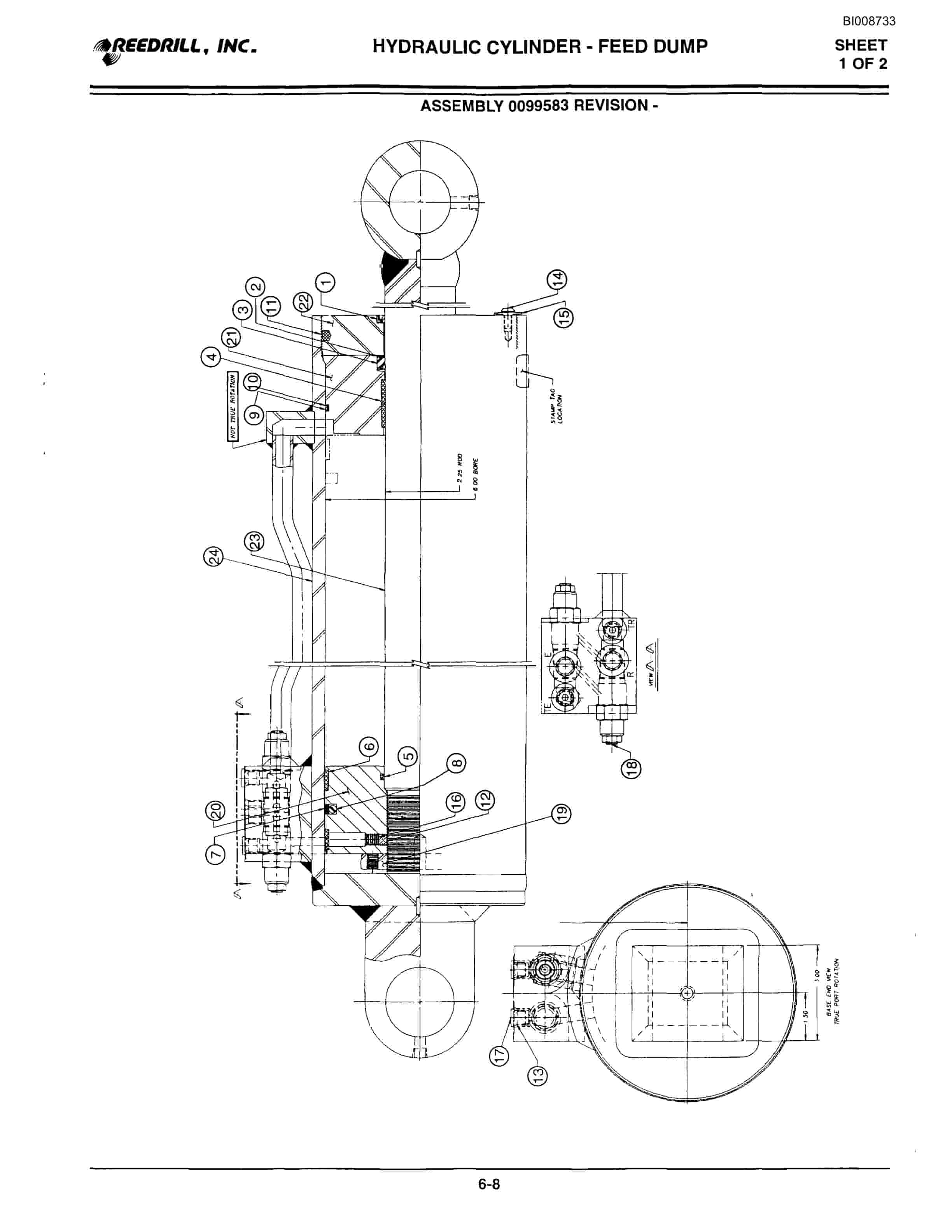 Bucyrus 3000 Hydraulic Track Drill Parts Catalog BI008733-2