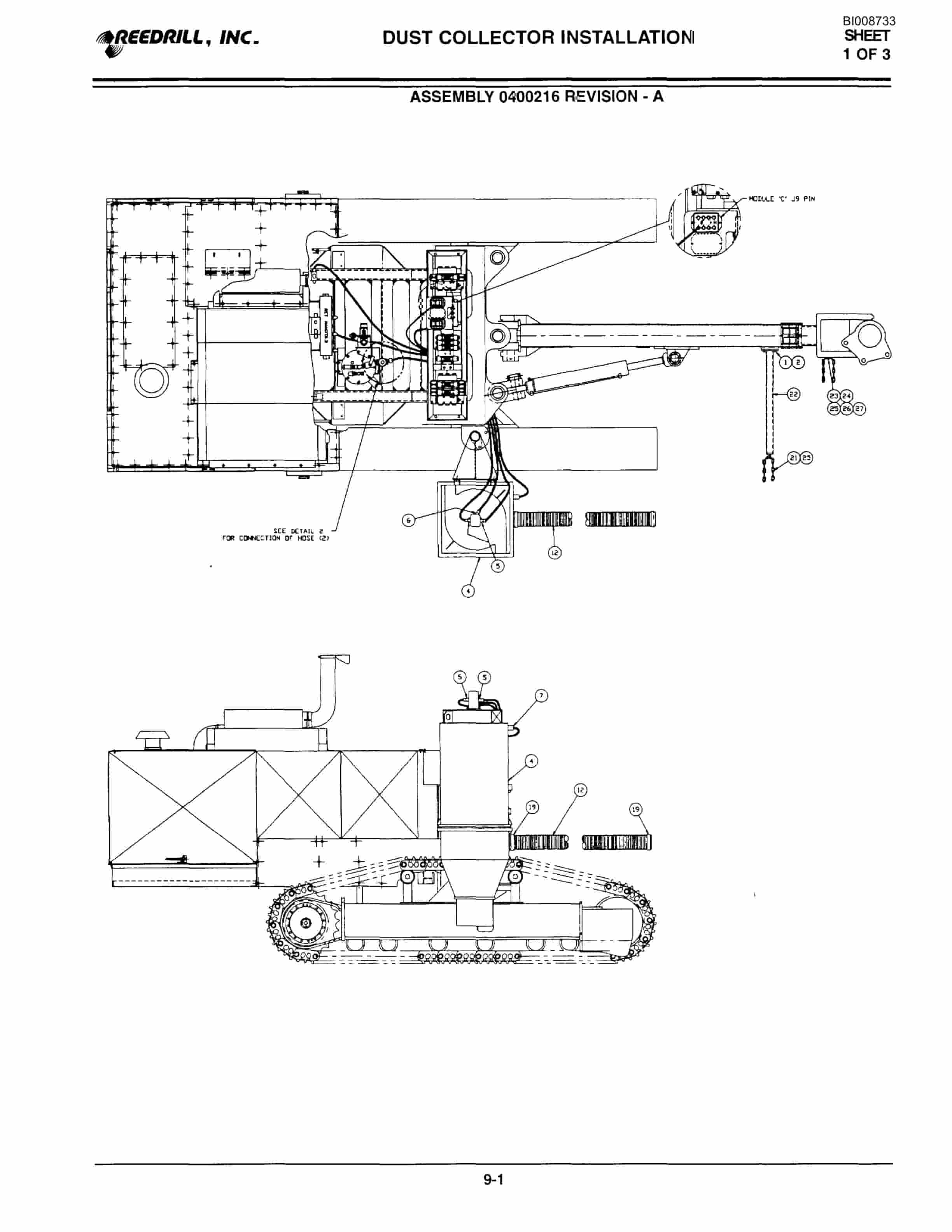 Bucyrus 3000 Hydraulic Track Drill Parts Catalog BI008733-5