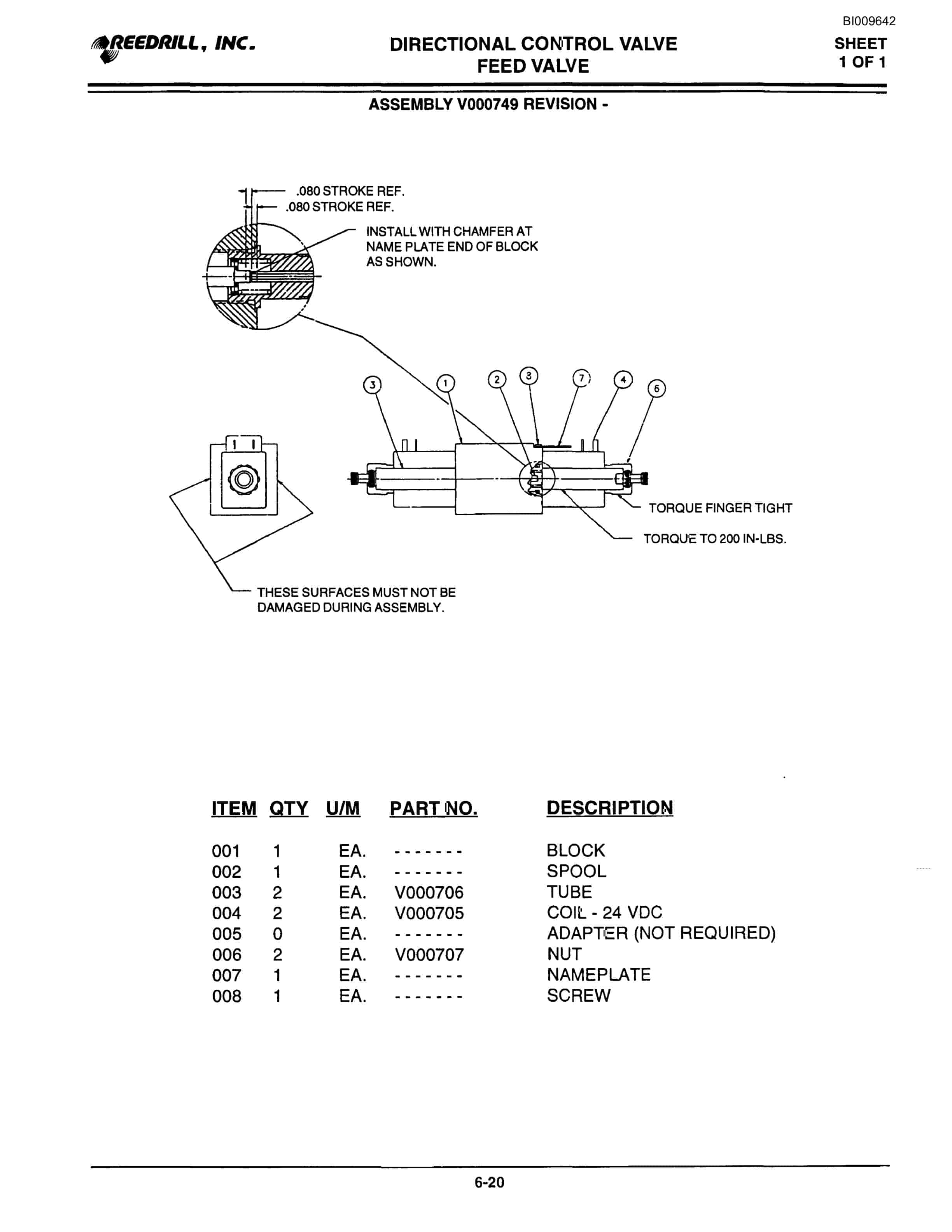 Bucyrus 3000 Hydraulic Track Drill Parts Catalog BI009642-3