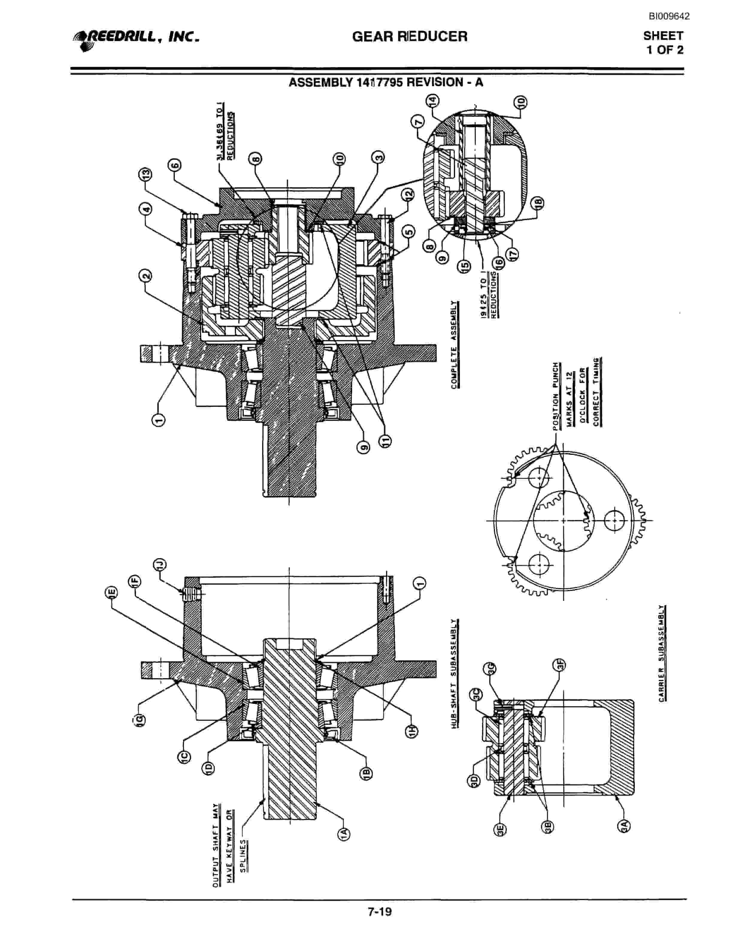 Bucyrus 3000 Hydraulic Track Drill Parts Catalog BI009642-4