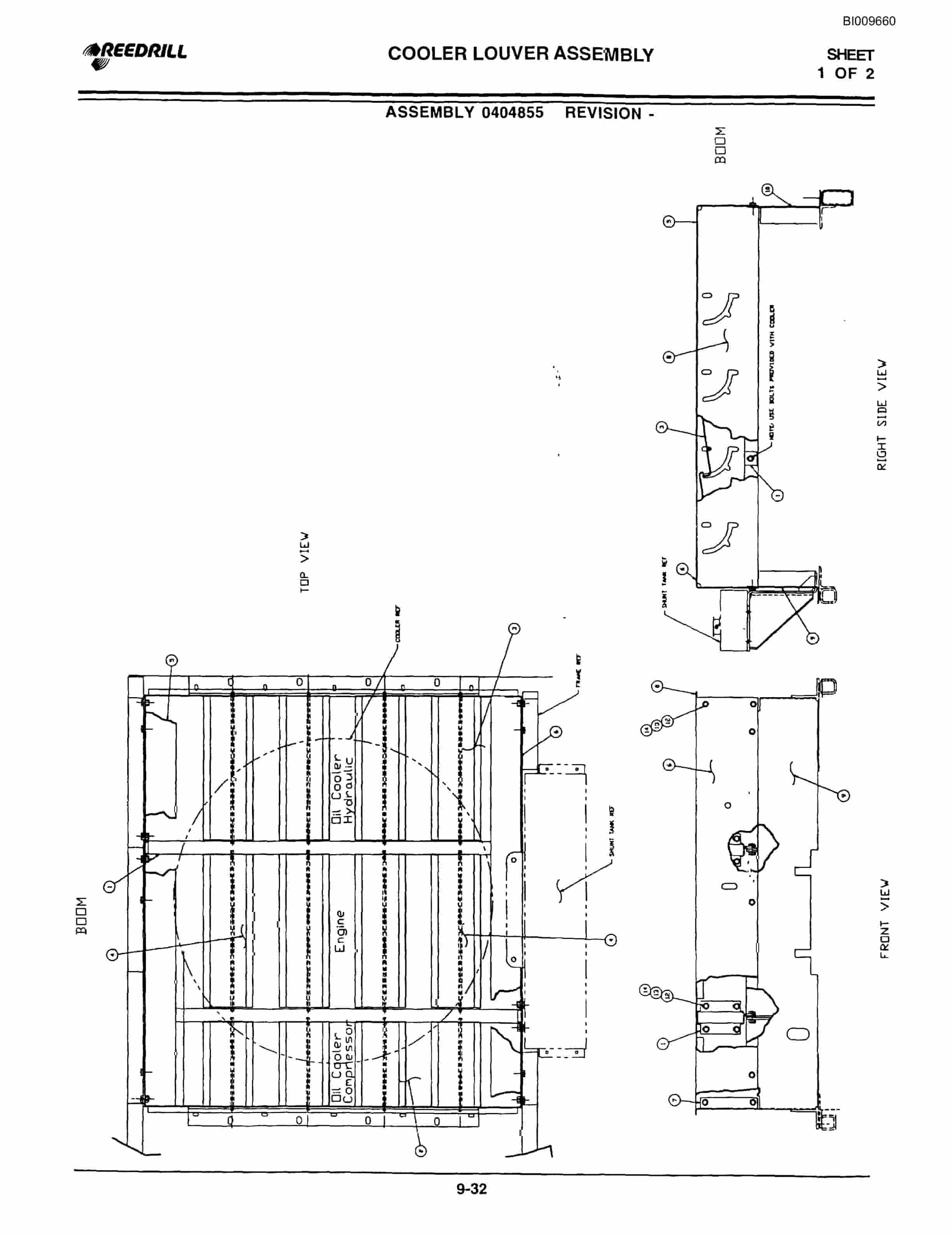 Bucyrus 3000 Hydraulic Track Drill Parts Catalog BI009660-5