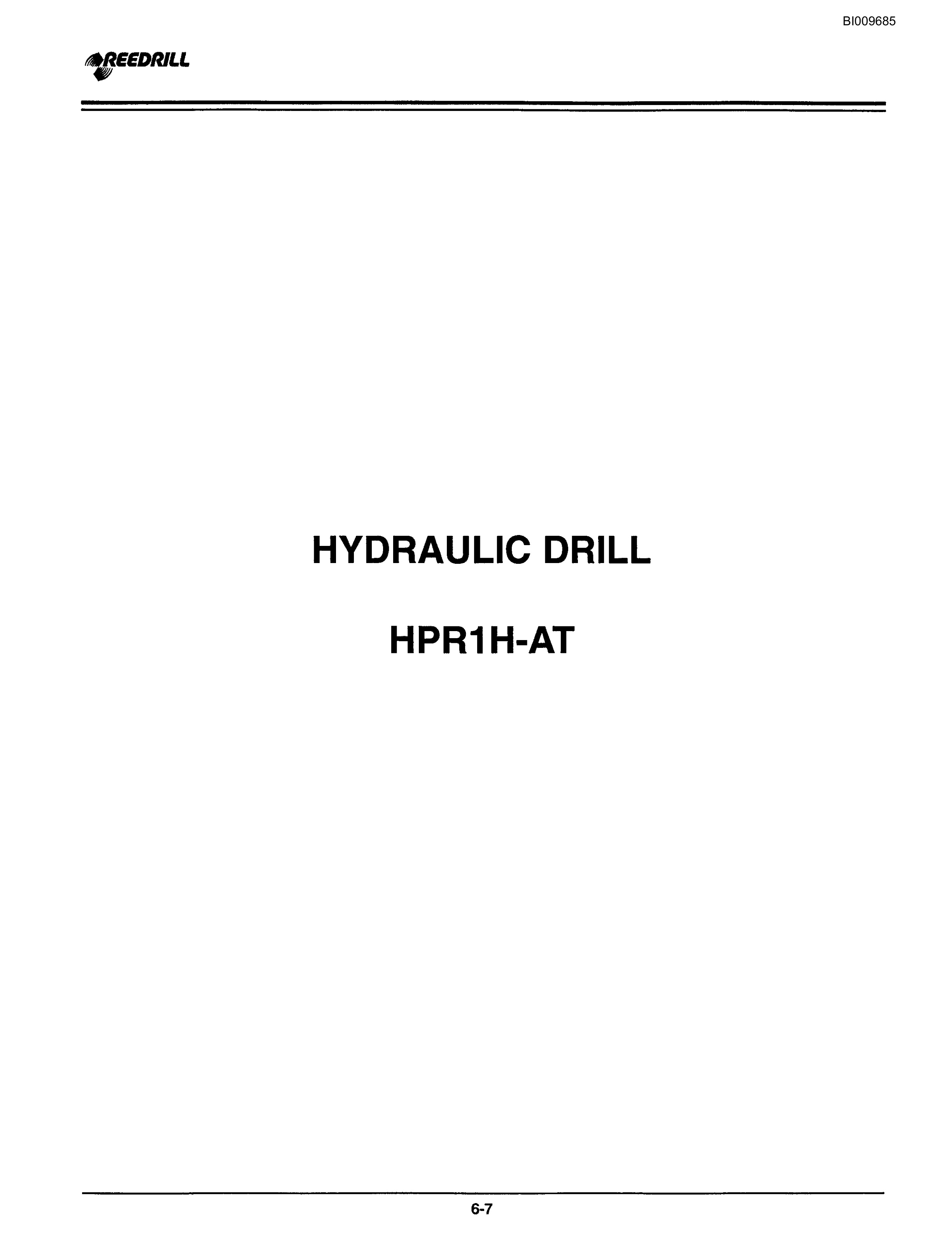 Bucyrus 3000 Hydraulic Track Drill Parts Catalog BI009685-2