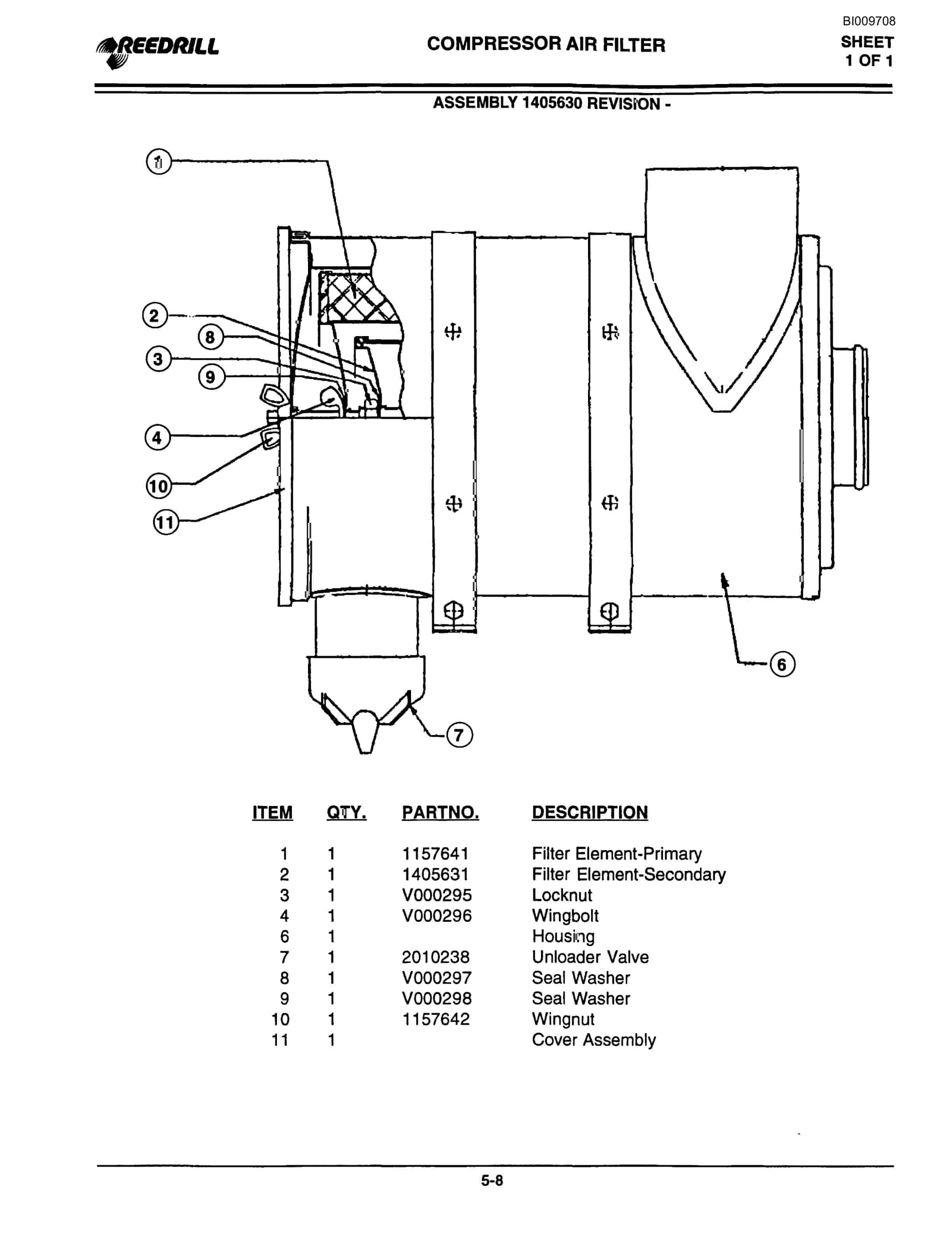 Bucyrus 3000 Hydraulic Track Drill Parts Catalog BI009708-2