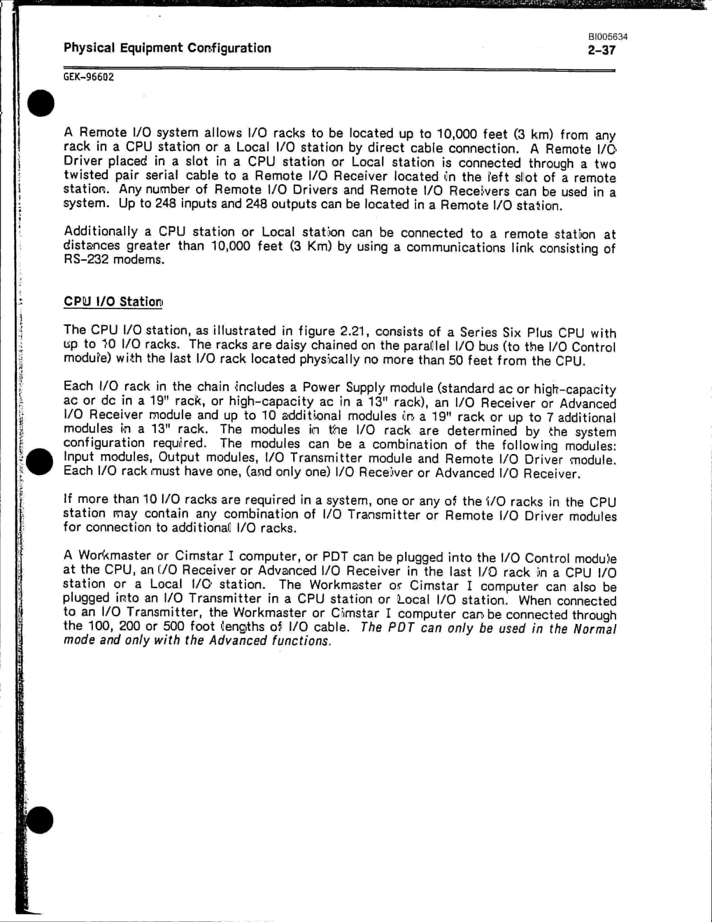 Bucyrus 301-M Mining Shovel Technical Manual BI005634-5