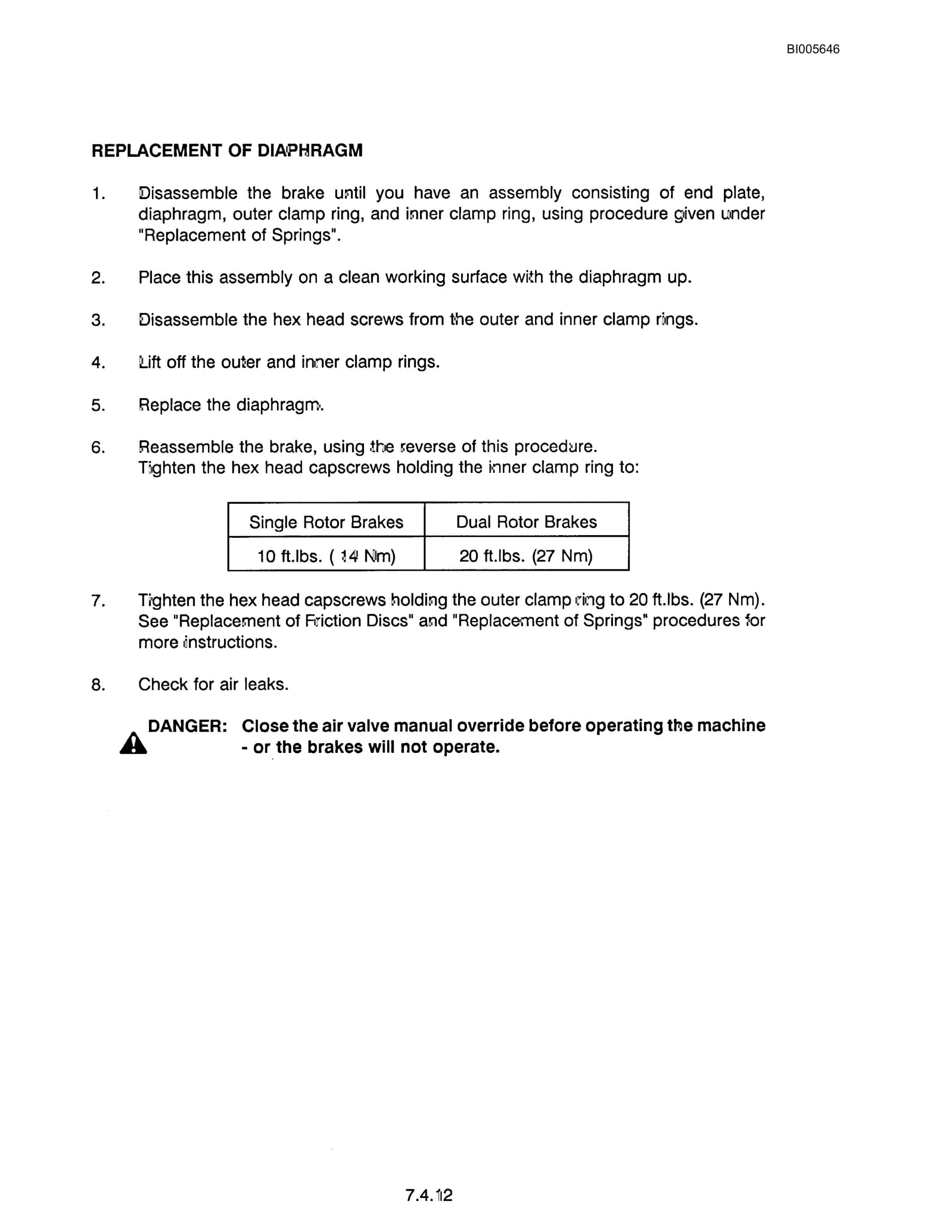 Bucyrus 301M-HR Mining Shovel Technical Manual BI005646-5
