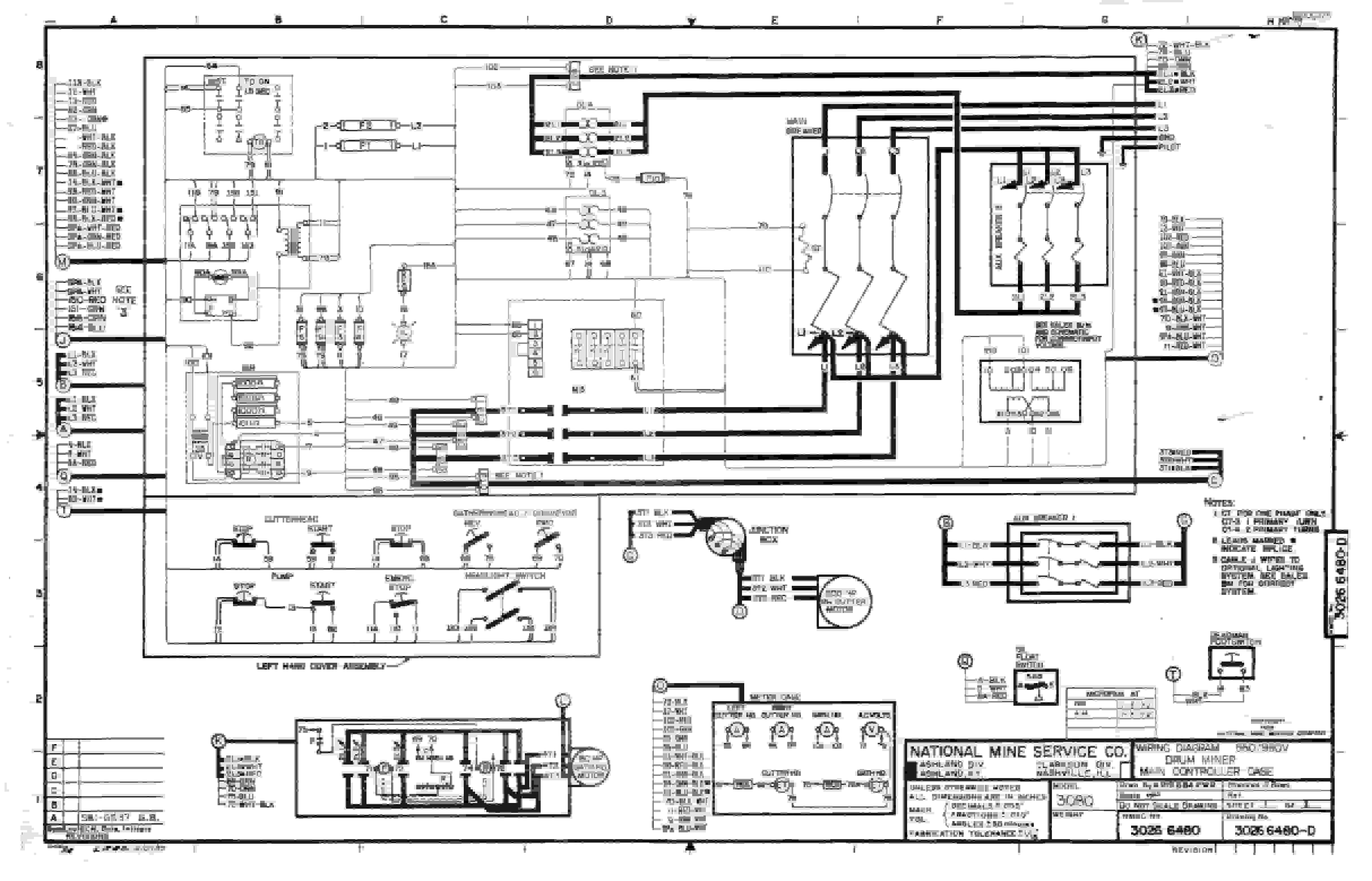 Bucyrus 3080-6 Drum Miner Parts Catalog BI000375-2
