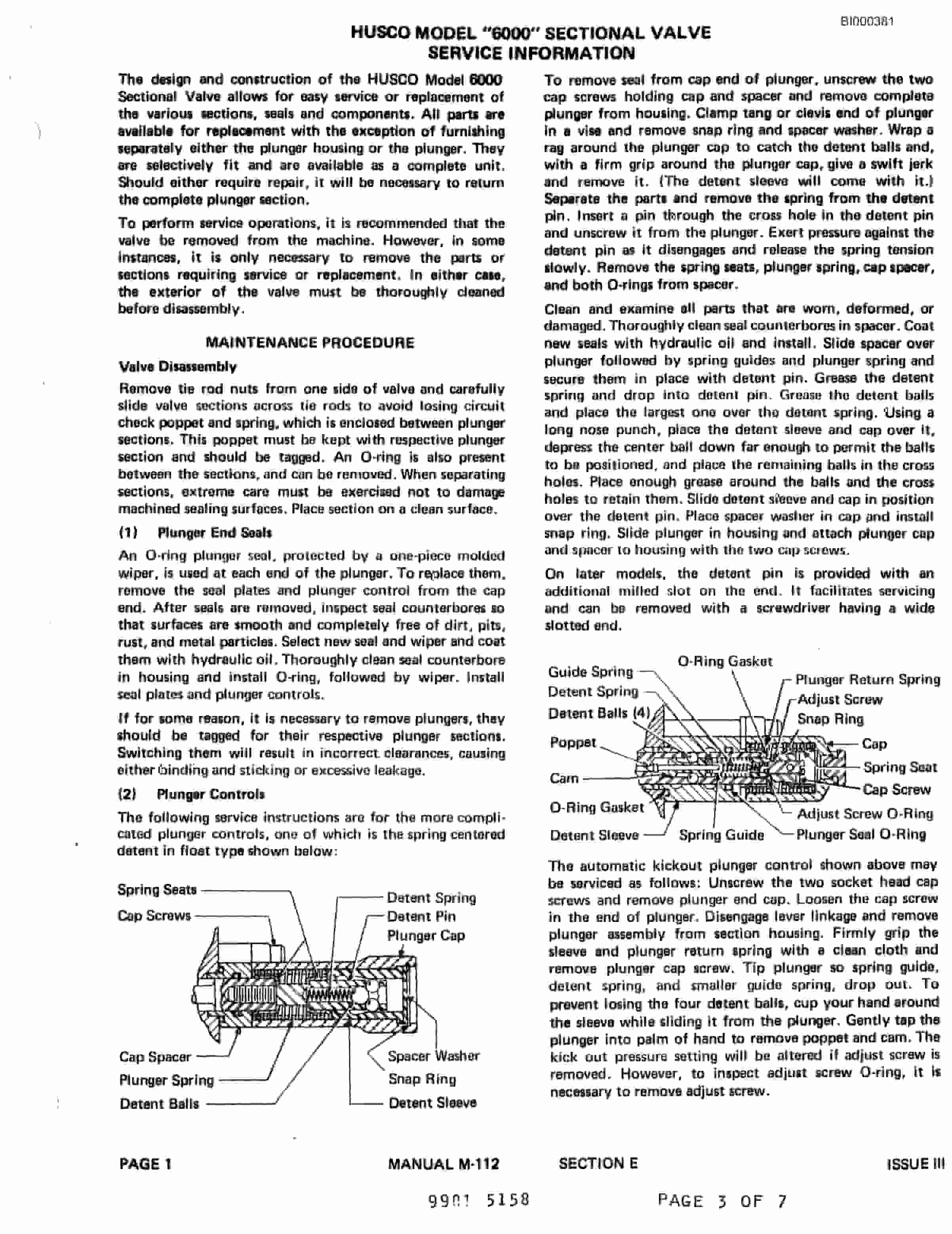 Bucyrus 3080-6 Drum Miner Parts Catalog BI000381-4