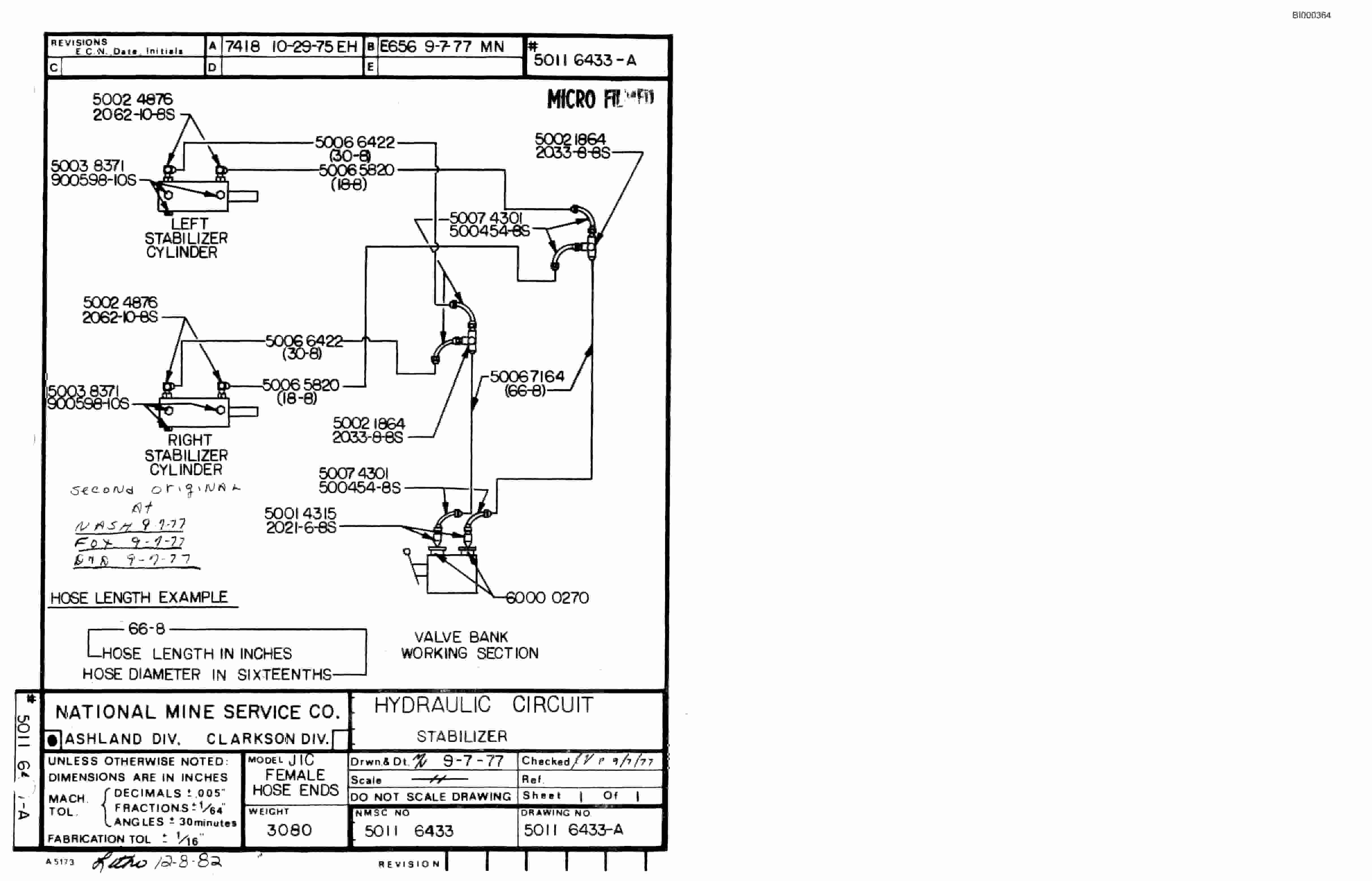 Bucyrus 3080 Drum Miner Parts Catalog BI000364-2