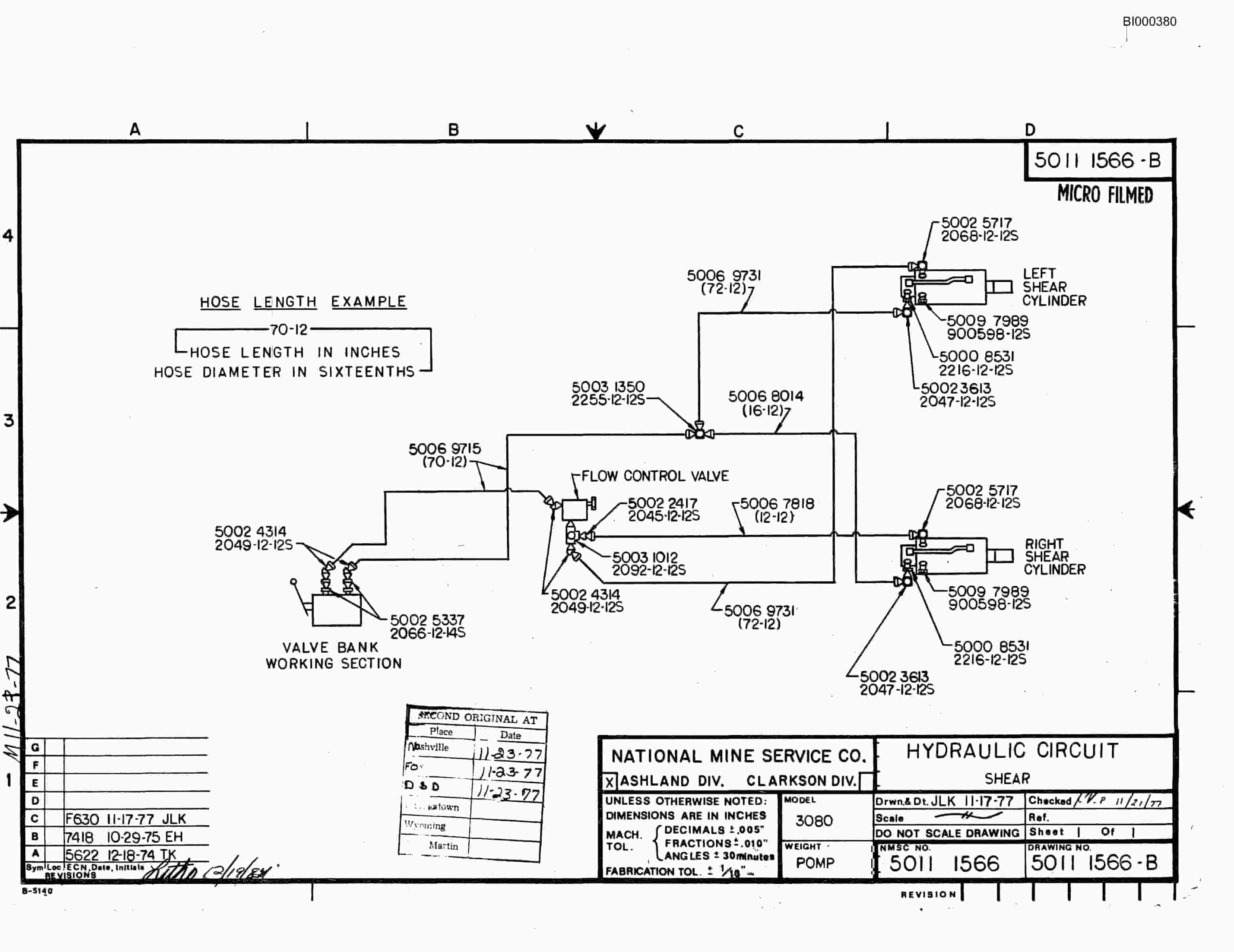 Bucyrus 3080 Drum Miner Parts Catalog BI000380-2