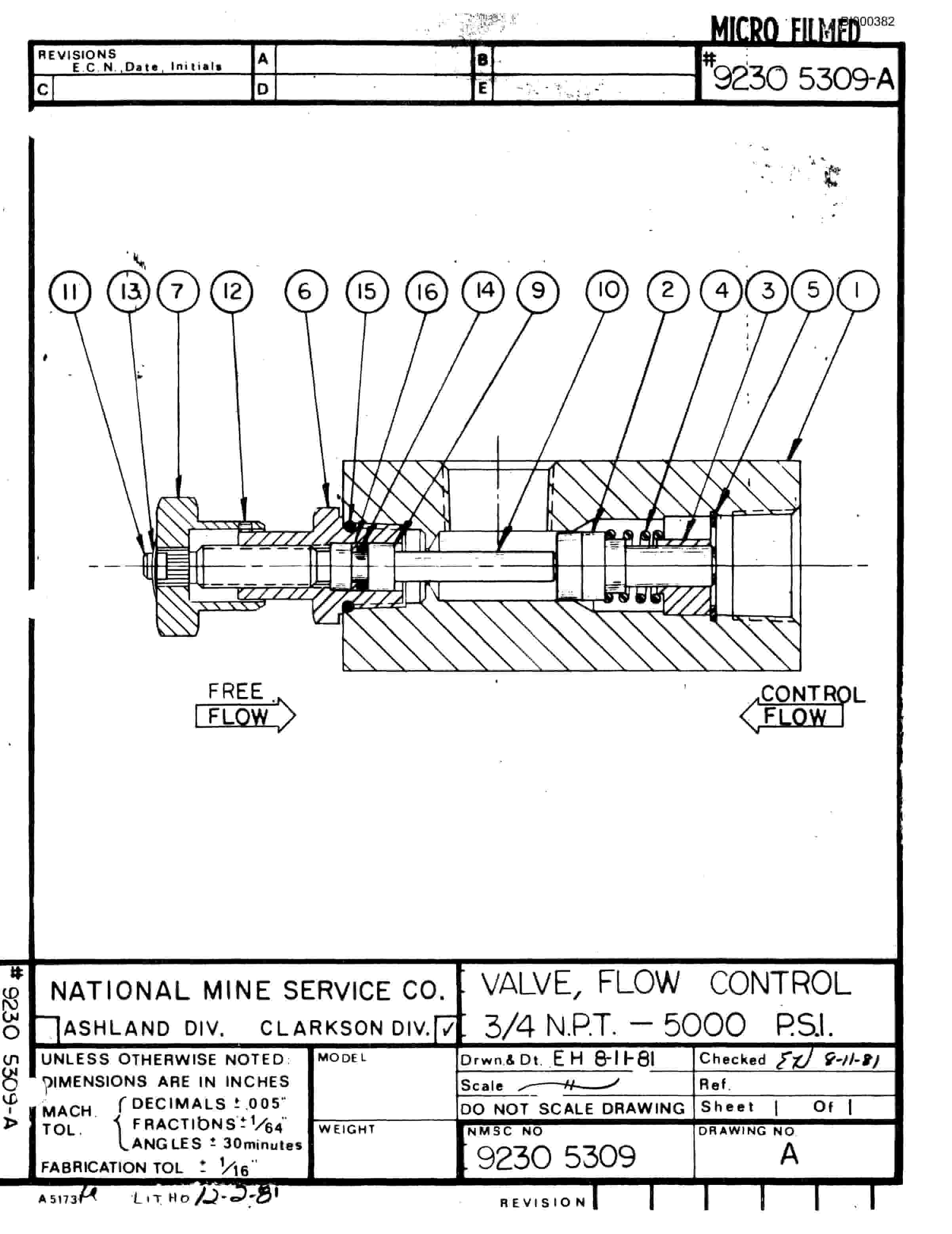 Bucyrus 3080 Drum Miner Parts Catalog BI000382-2
