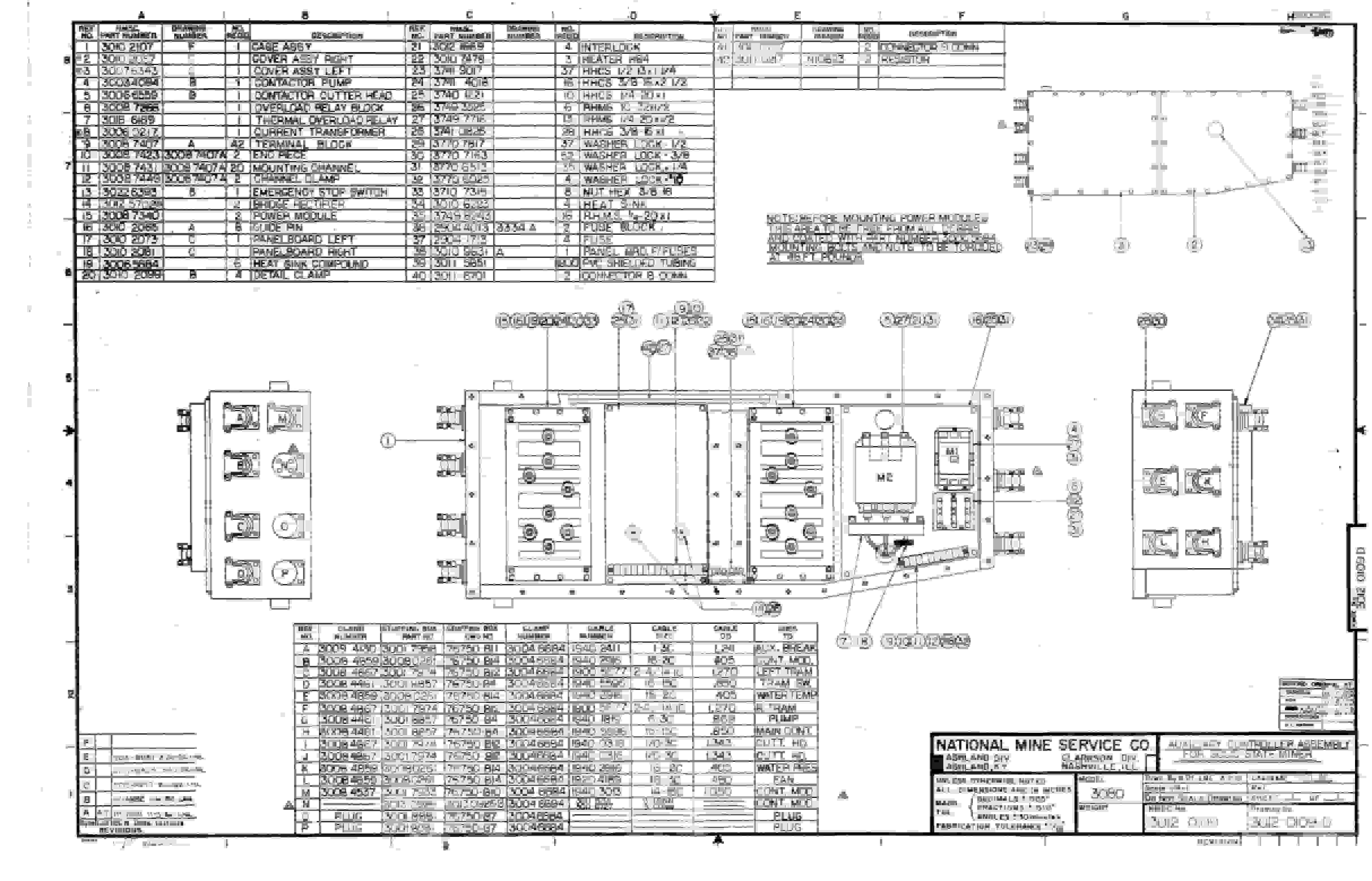 Bucyrus 3080 Drum Miner Parts Catalog BI000382-3