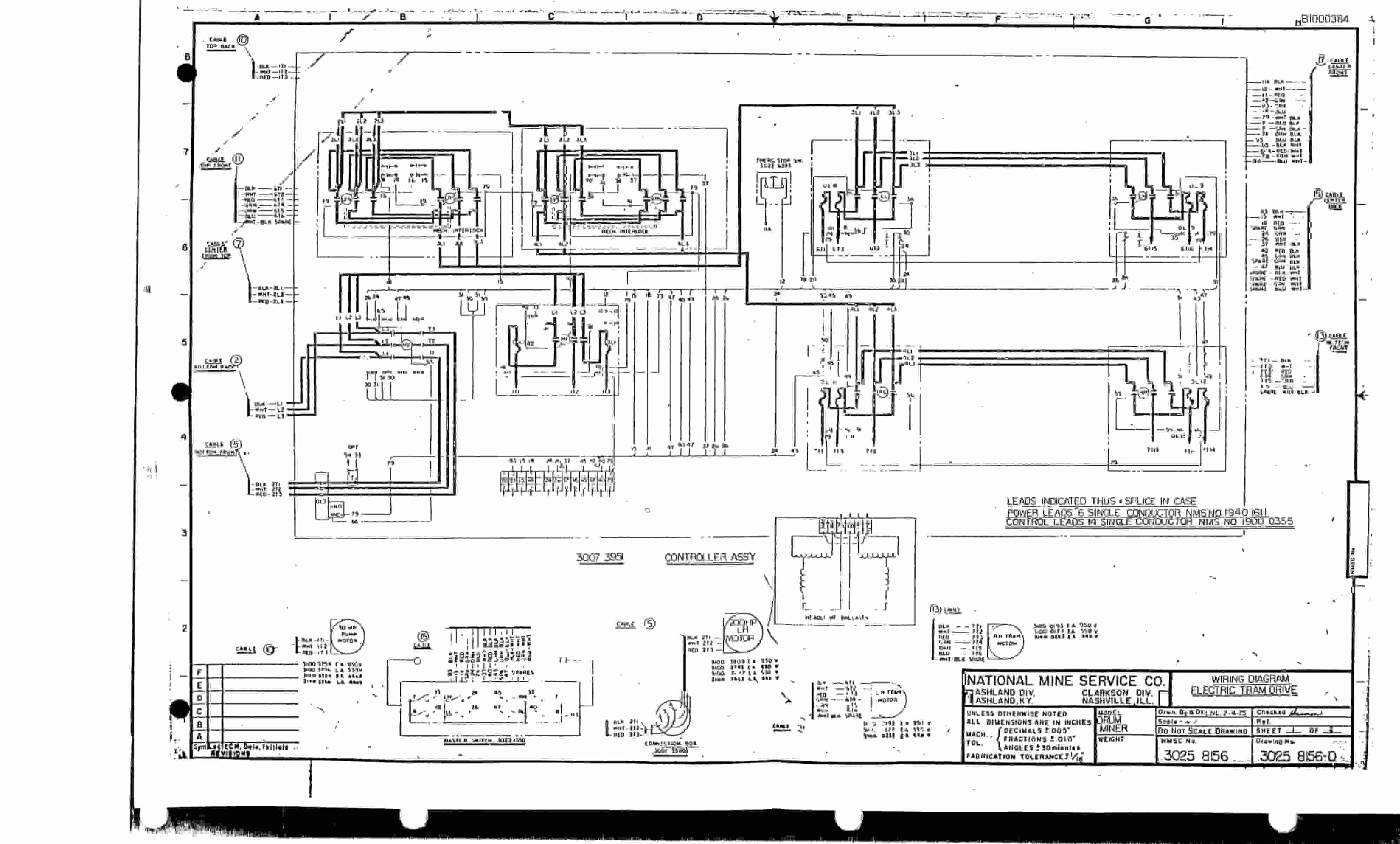 Bucyrus 3080 Drum Miner Parts Catalog BI000384-3