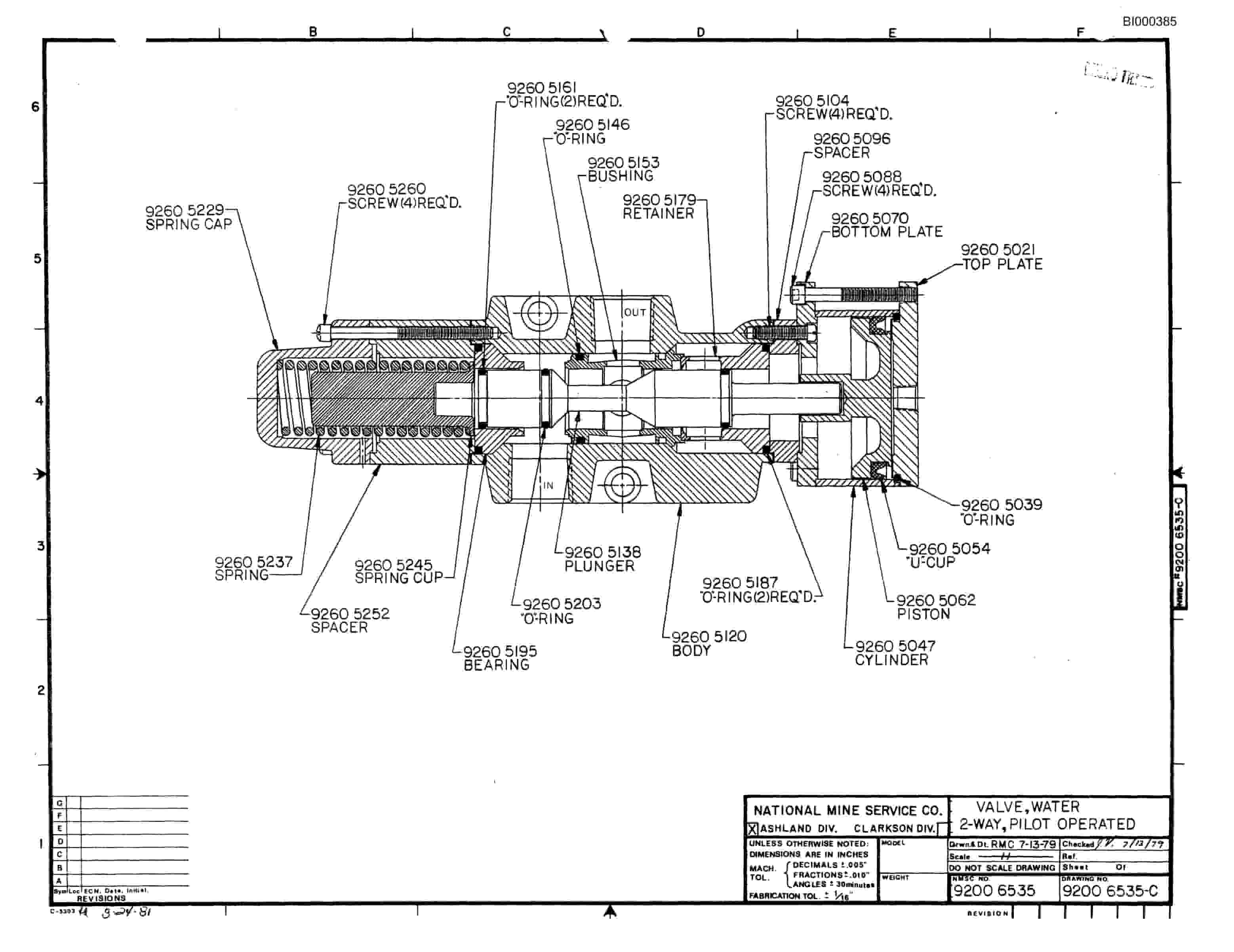 Bucyrus 3080 Drum Miner Parts Catalog BI000385-2