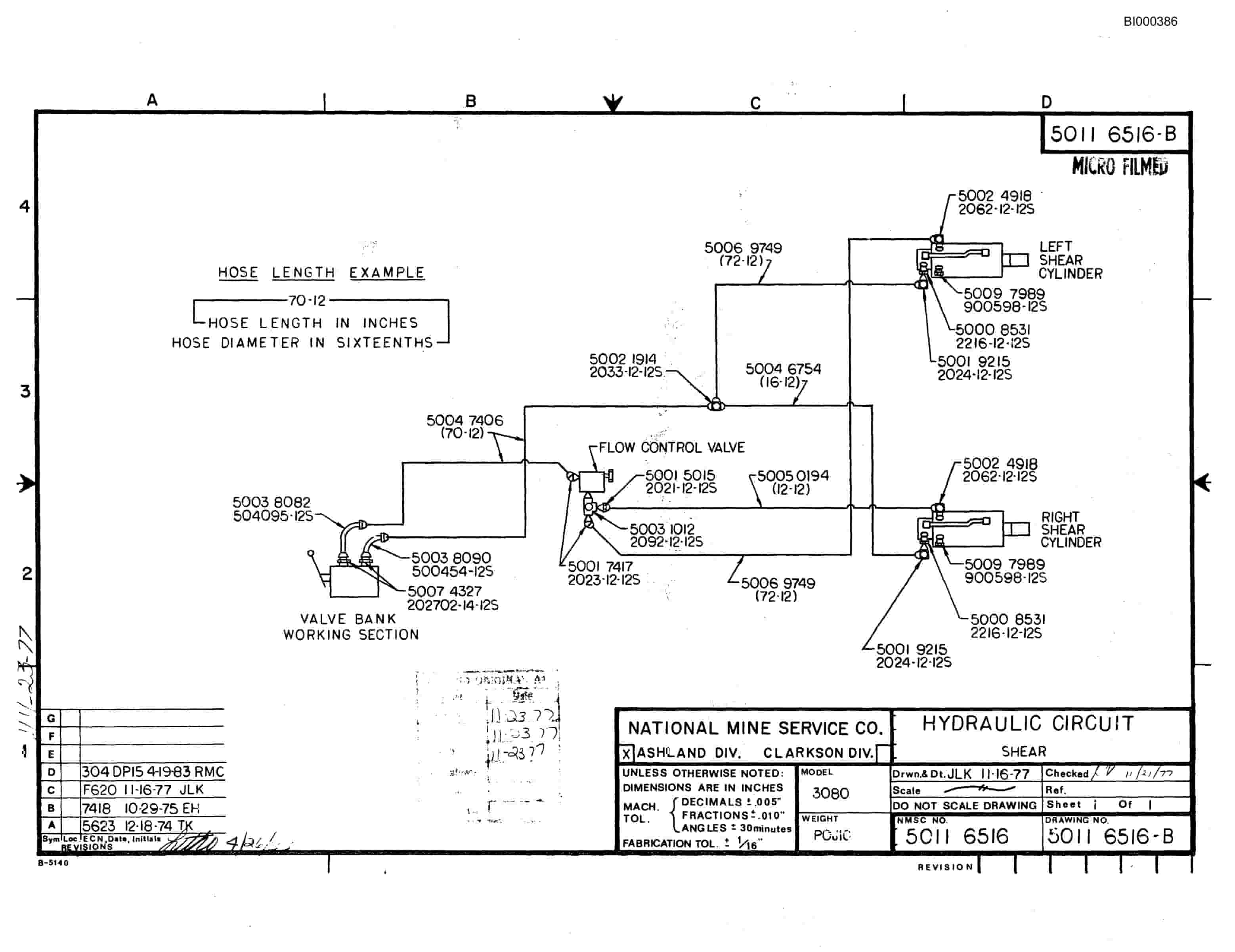 Bucyrus 3080 Drum Miner Parts Catalog BI000386-2