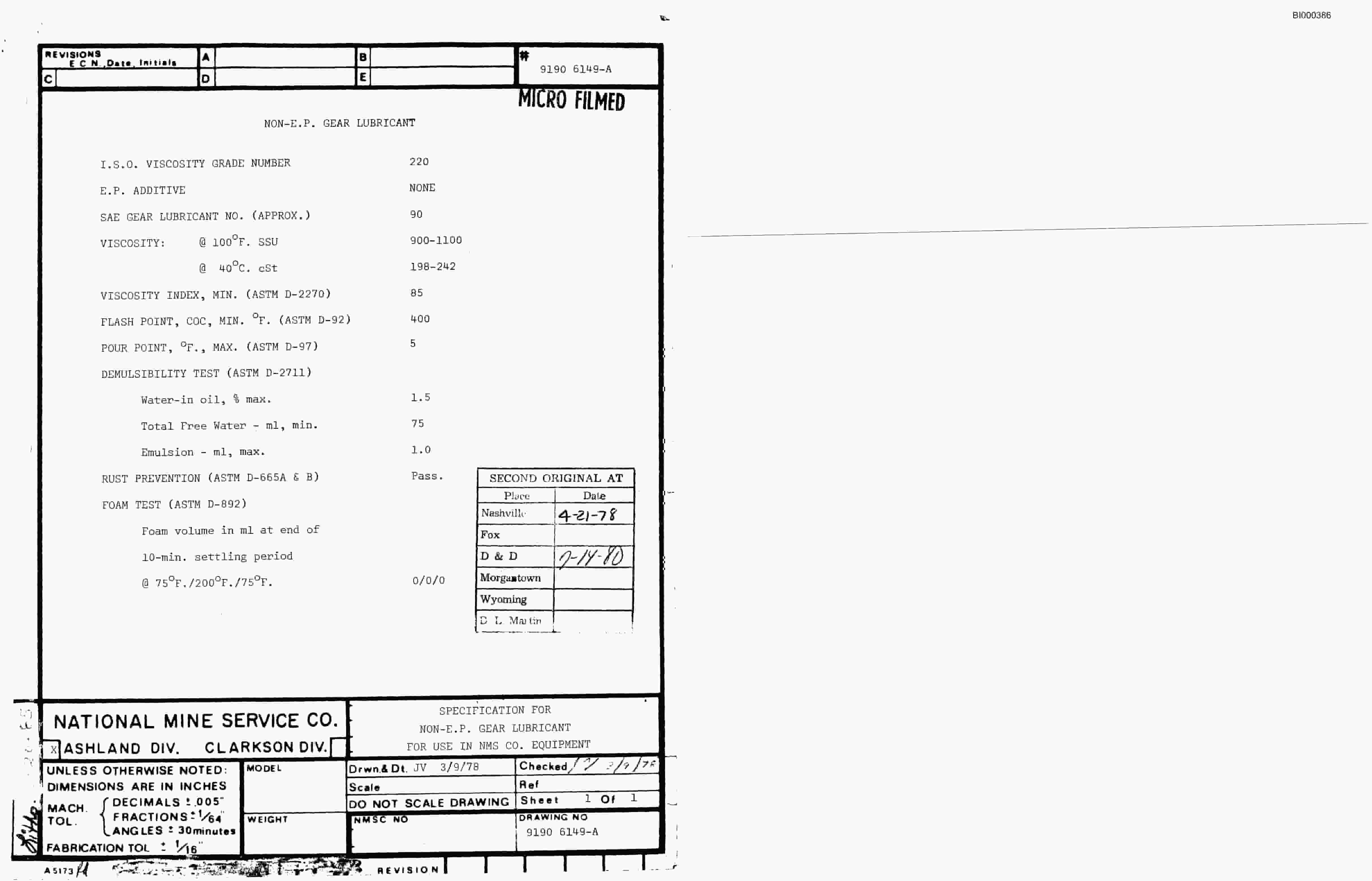 Bucyrus 3080 Drum Miner Parts Catalog BI000386-4