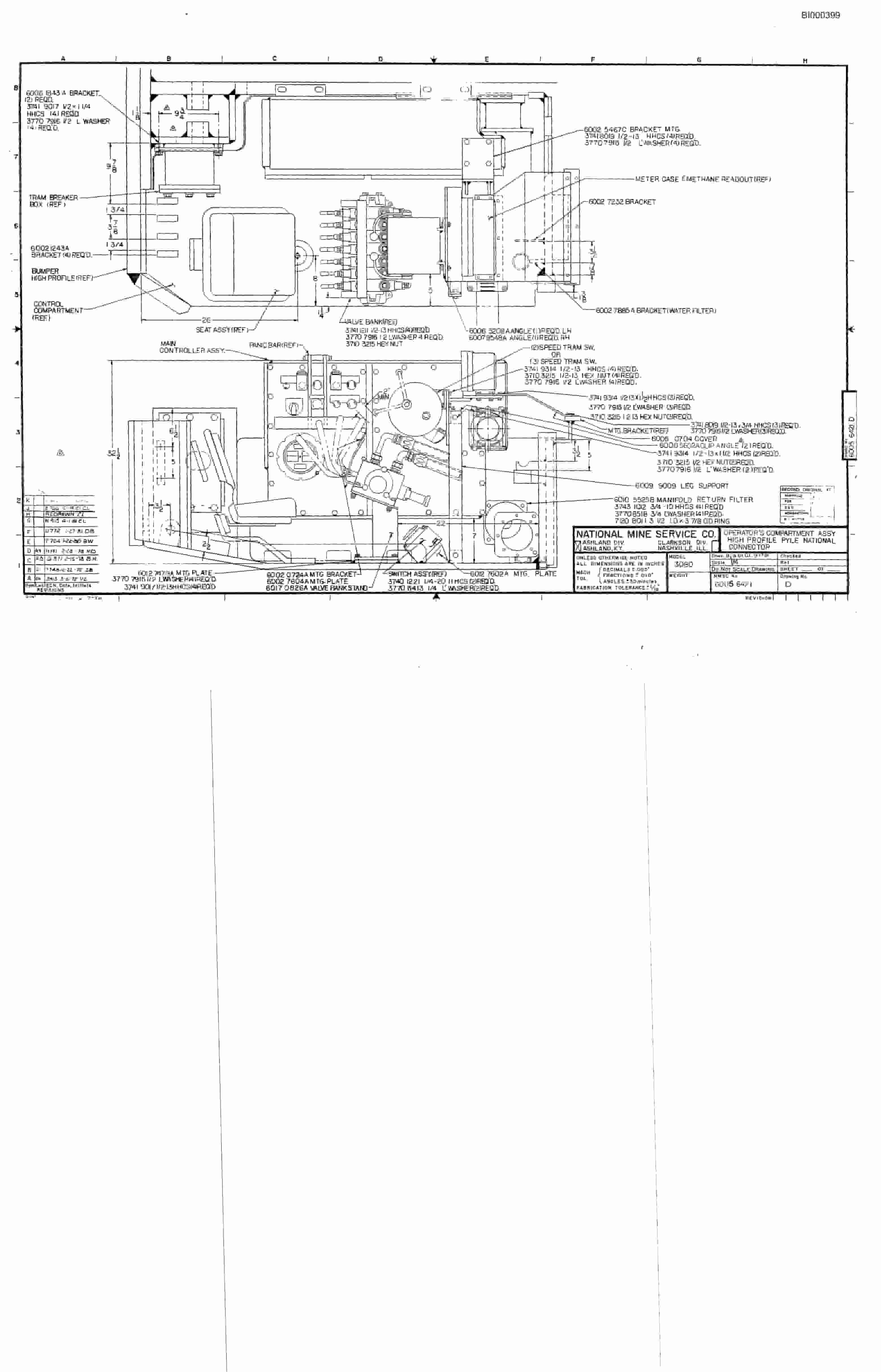 Bucyrus 3080 Drum Miner Parts Catalog BI000399-2