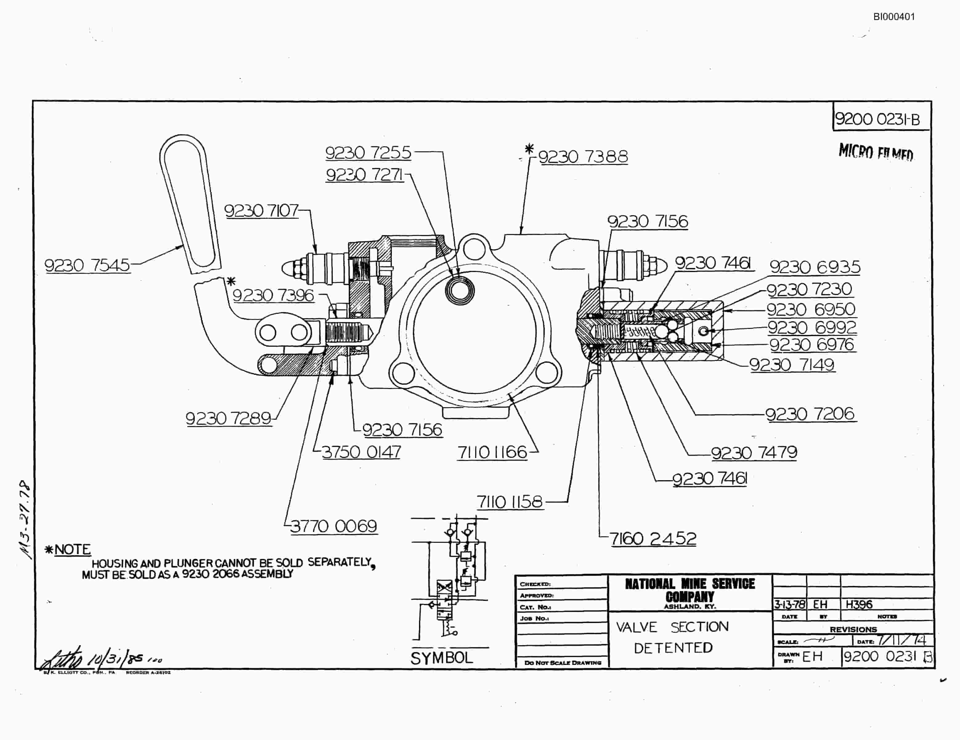 Bucyrus 3080 Drum Miner Parts Catalog BI000401-2