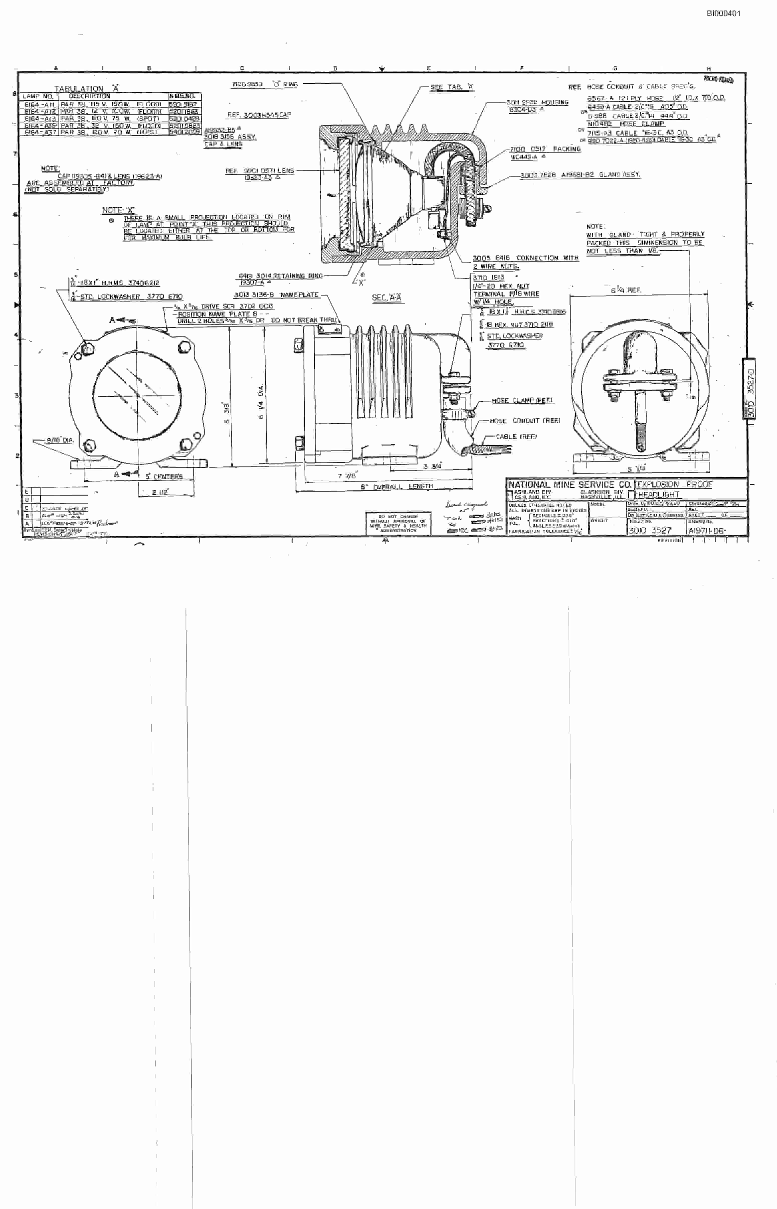 Bucyrus 3080 Drum Miner Parts Catalog BI000401-3