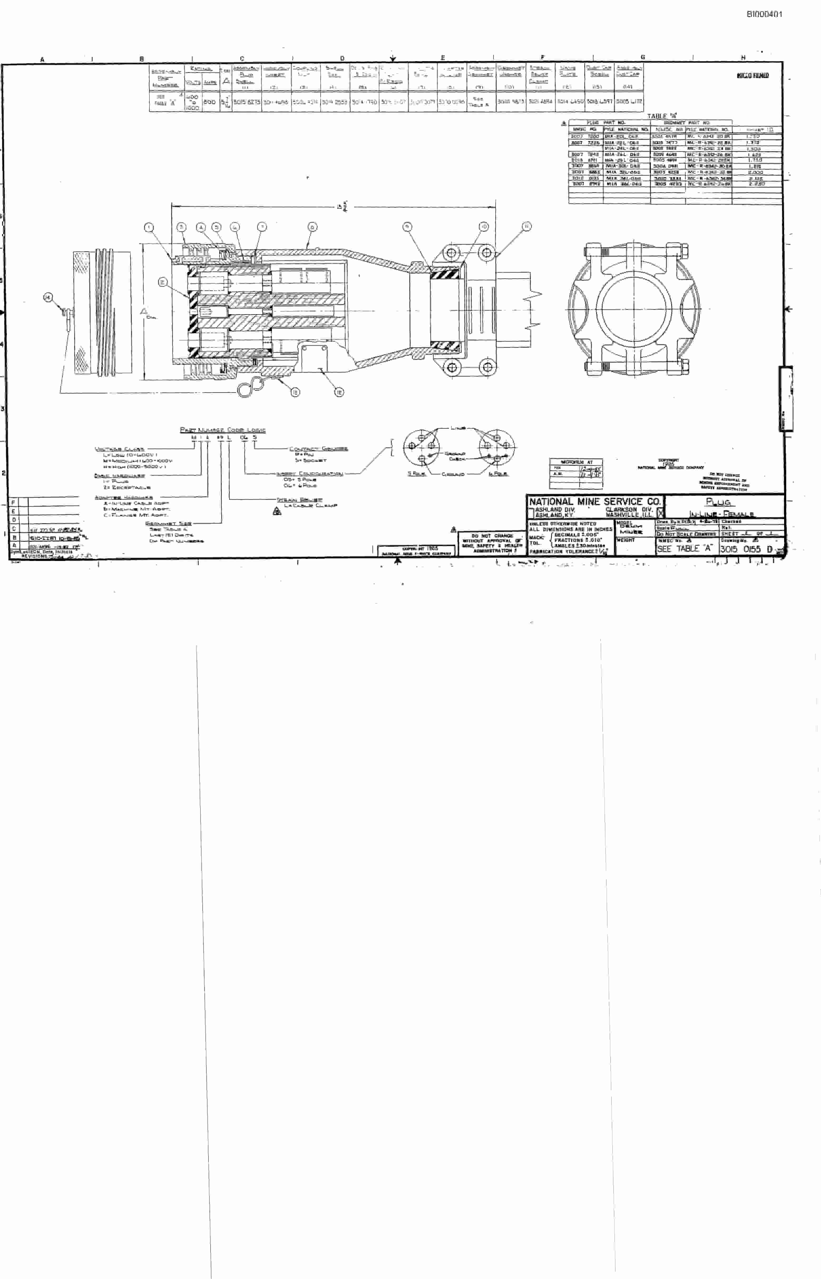 Bucyrus 3080 Drum Miner Parts Catalog BI000401-5