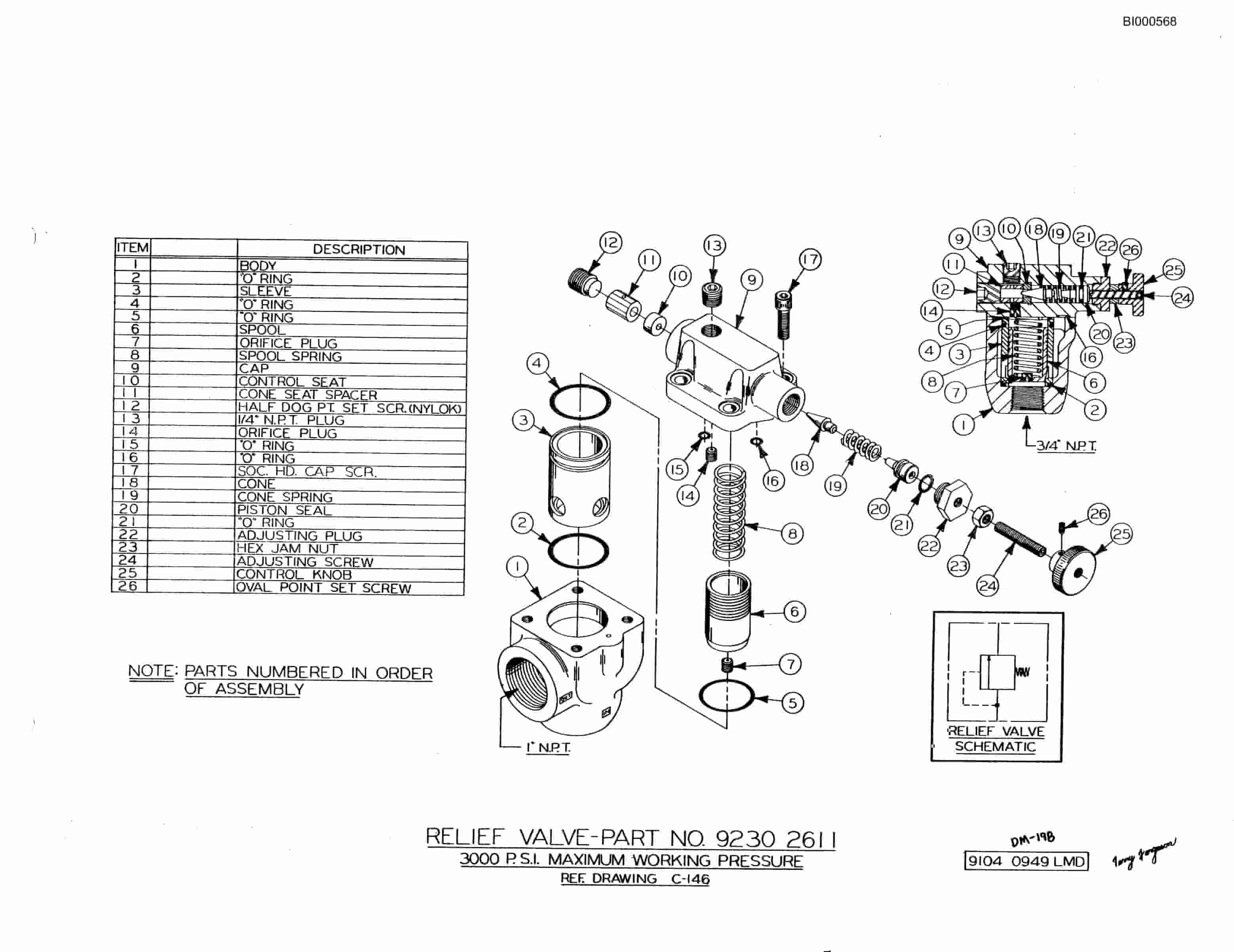 Bucyrus 3080 Marietta Drum Miner Parts Catalog BI000568-2