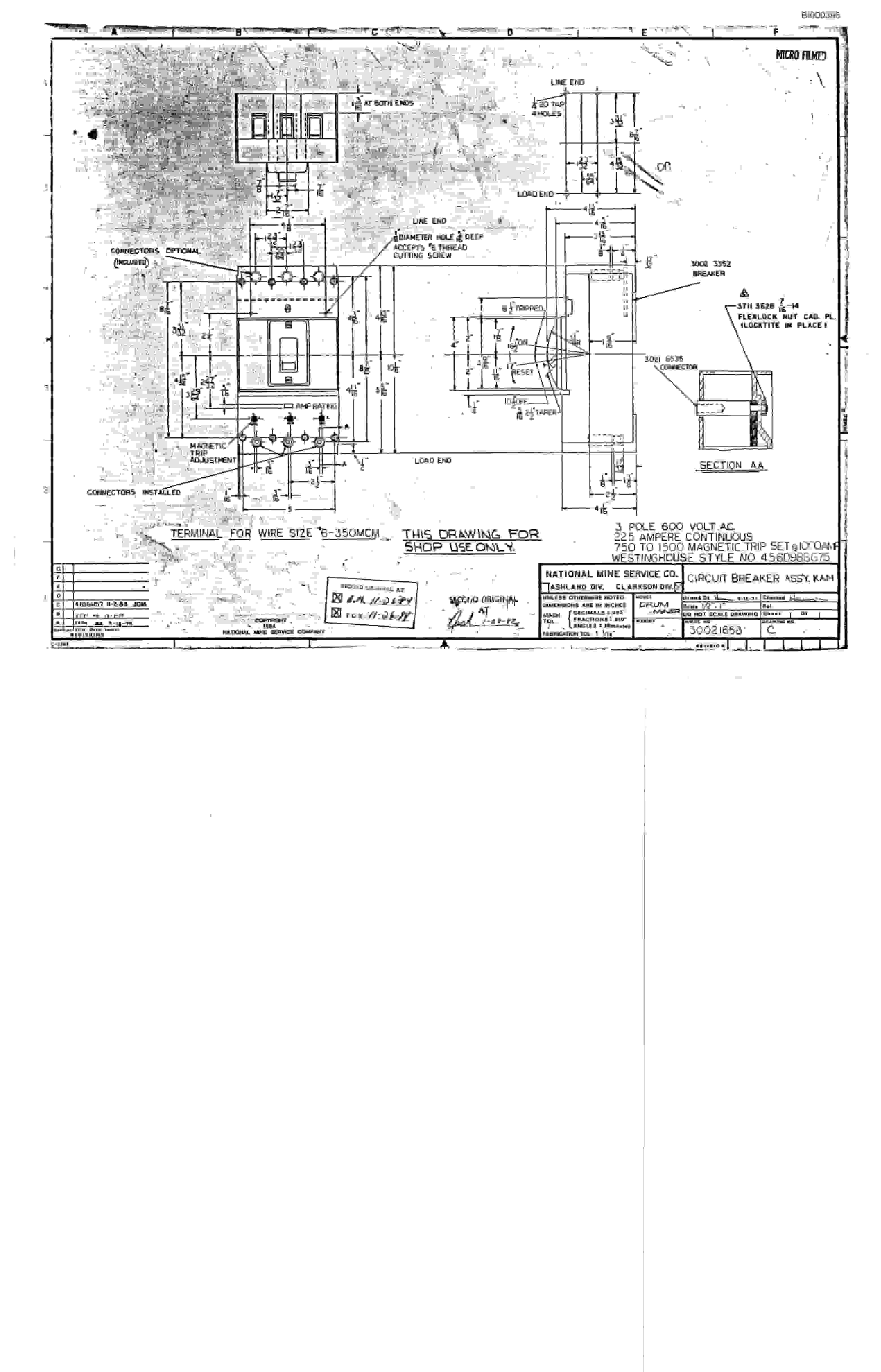 Bucyrus 3080LP Drum Miner Parts Catalog BI000395-4