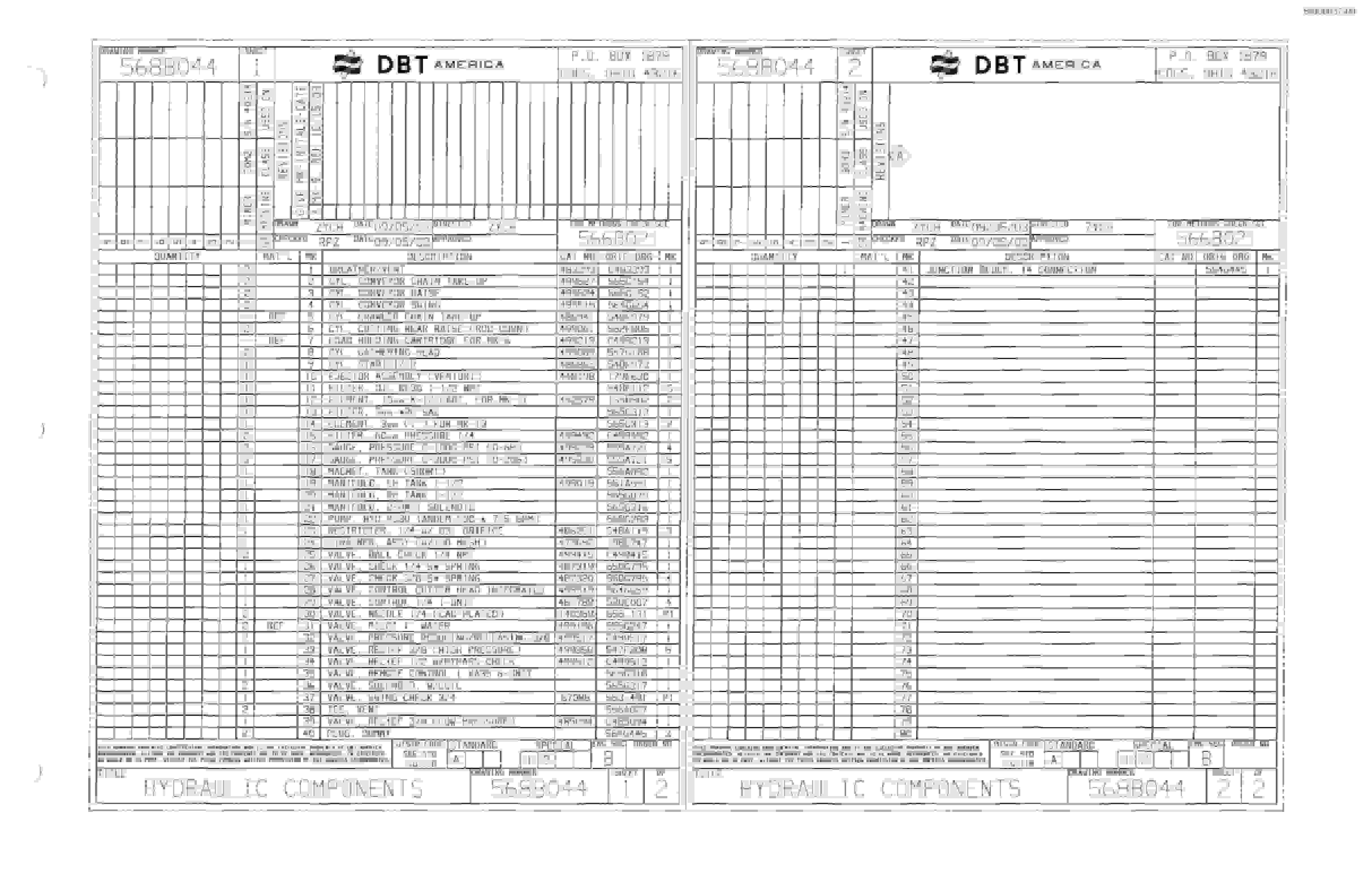 Bucyrus 30M2 Continuous Miner Parts Catalog BI000037-00-2