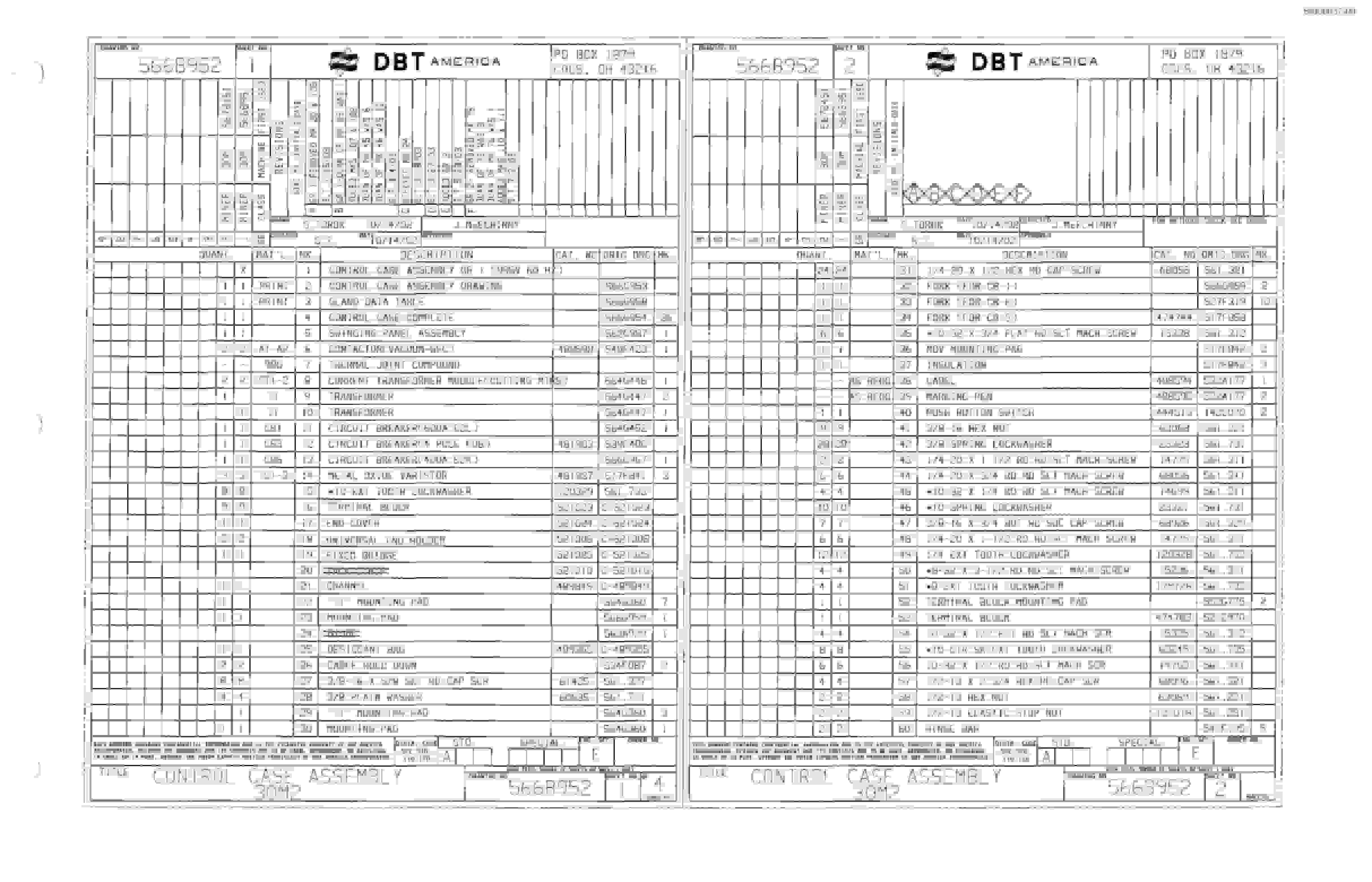 Bucyrus 30M2 Continuous Miner Parts Catalog BI000037-00-5