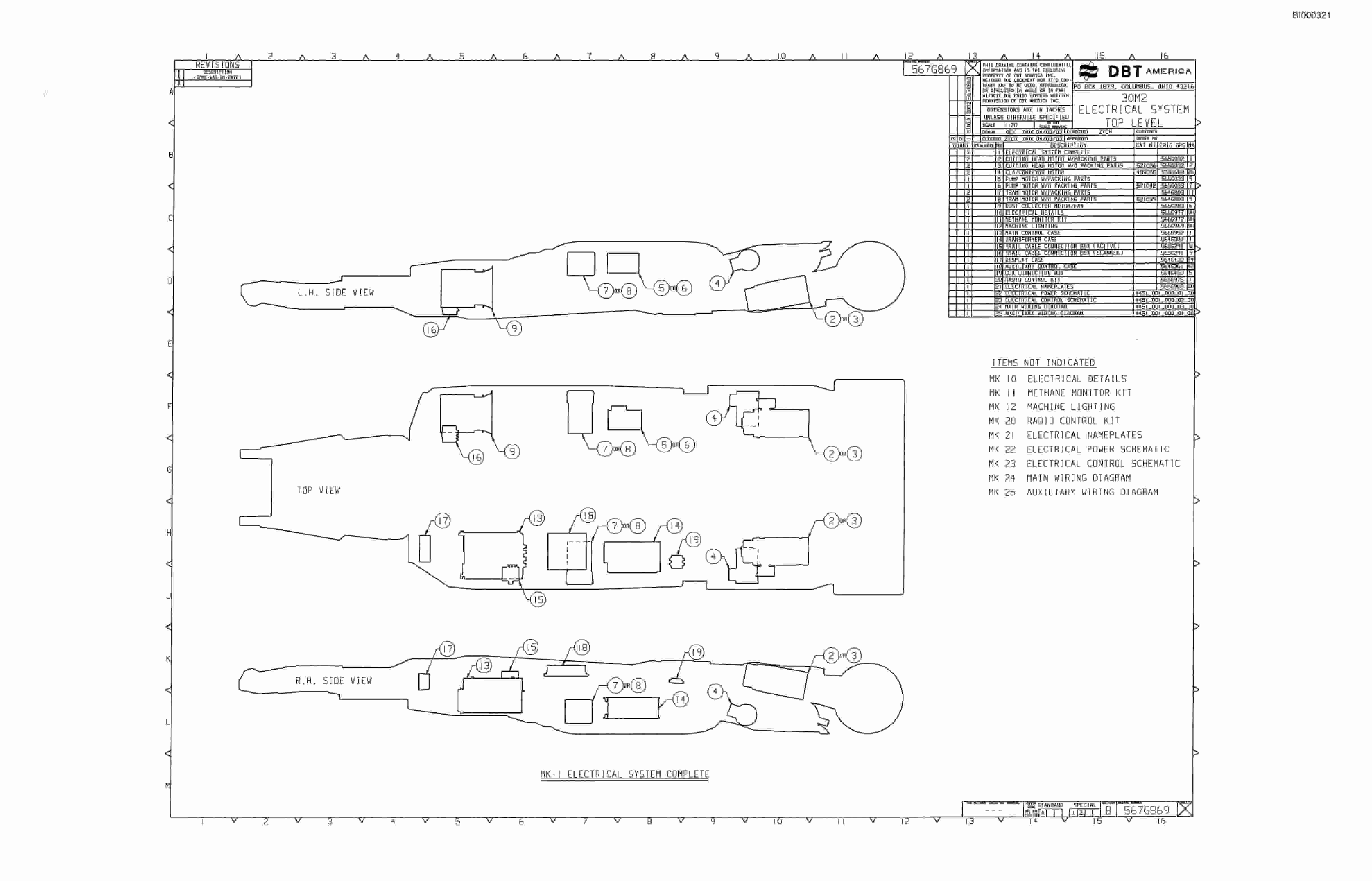 Bucyrus 30M2 Continuous Miner Parts Catalog BI000321-5