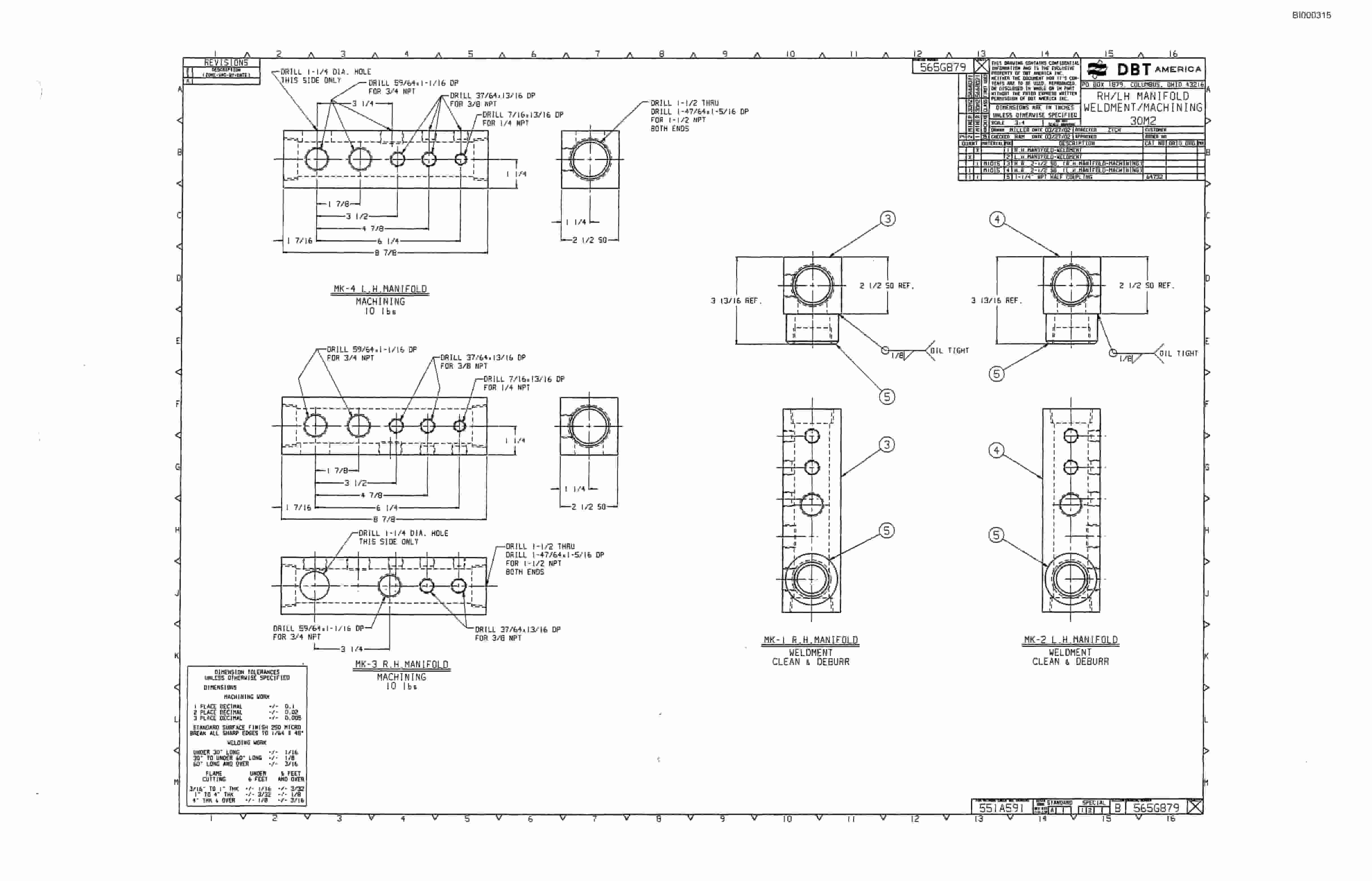 Bucyrus 30M3 Continuous Miner Parts Catalog BI000315-4