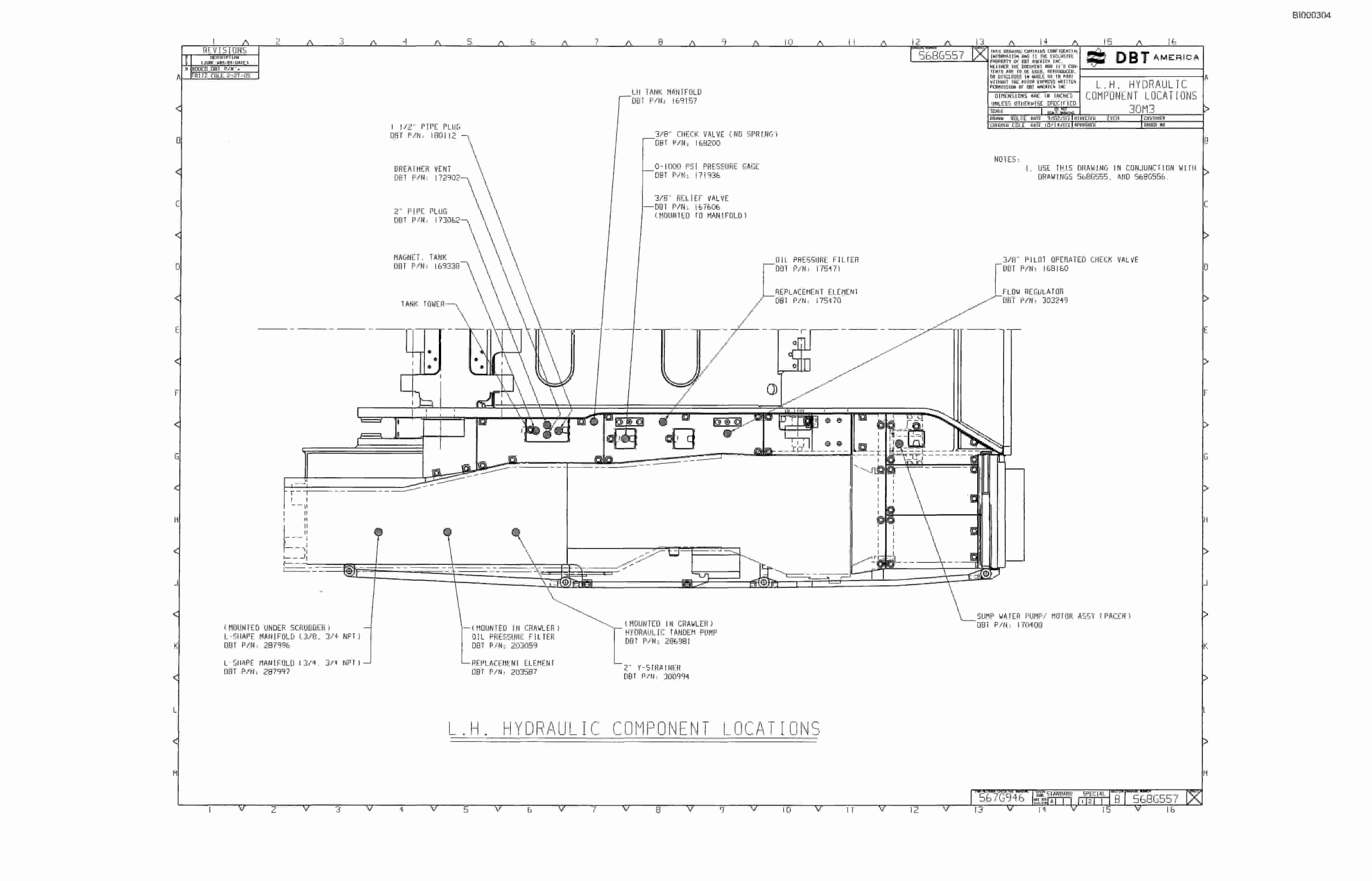 Bucyrus 30M3-L Continuous Miner Parts Catalog BI000304-5