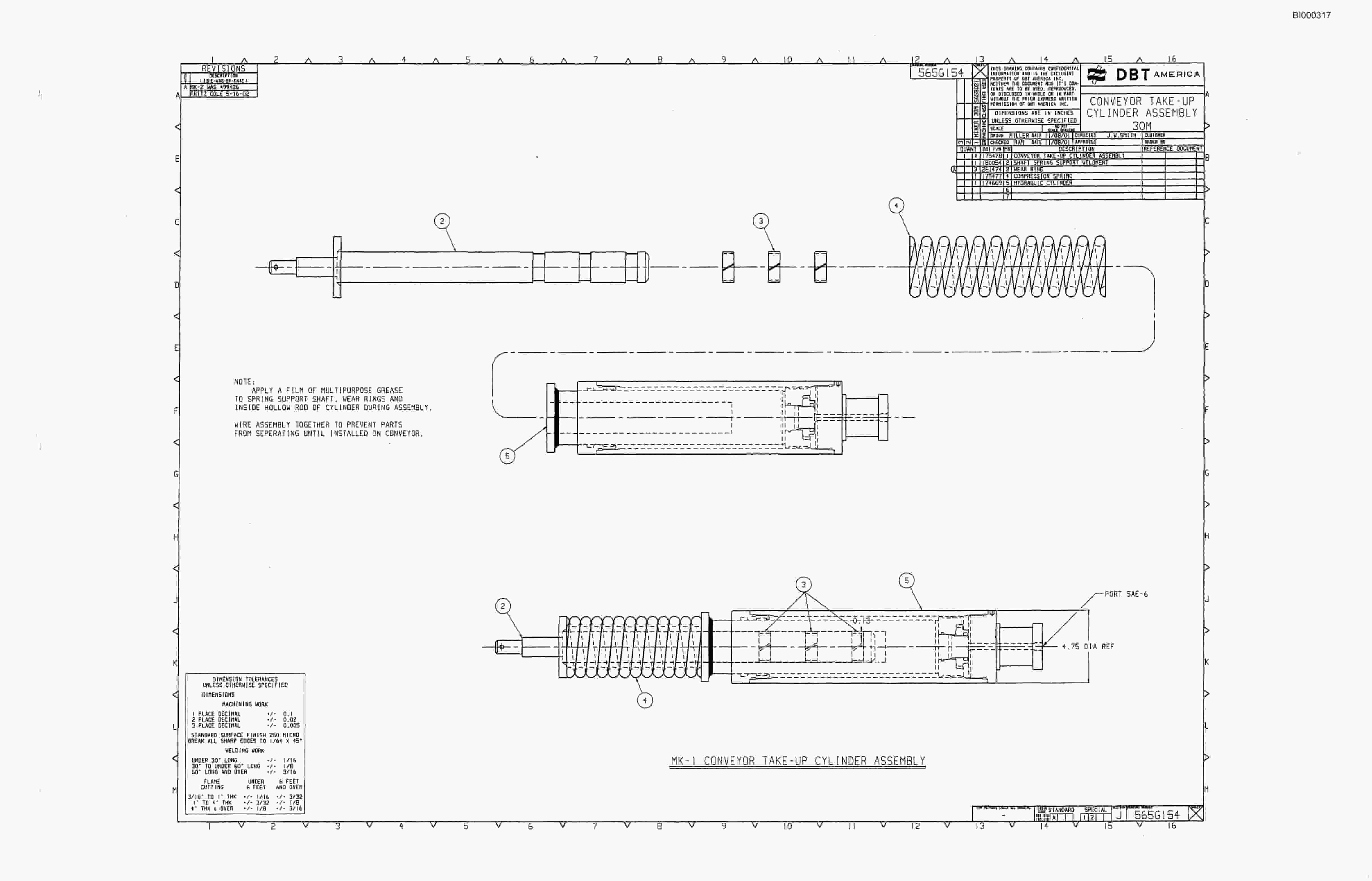 Bucyrus 30M3-L Continuous Miner Parts Catalog BI000317-4