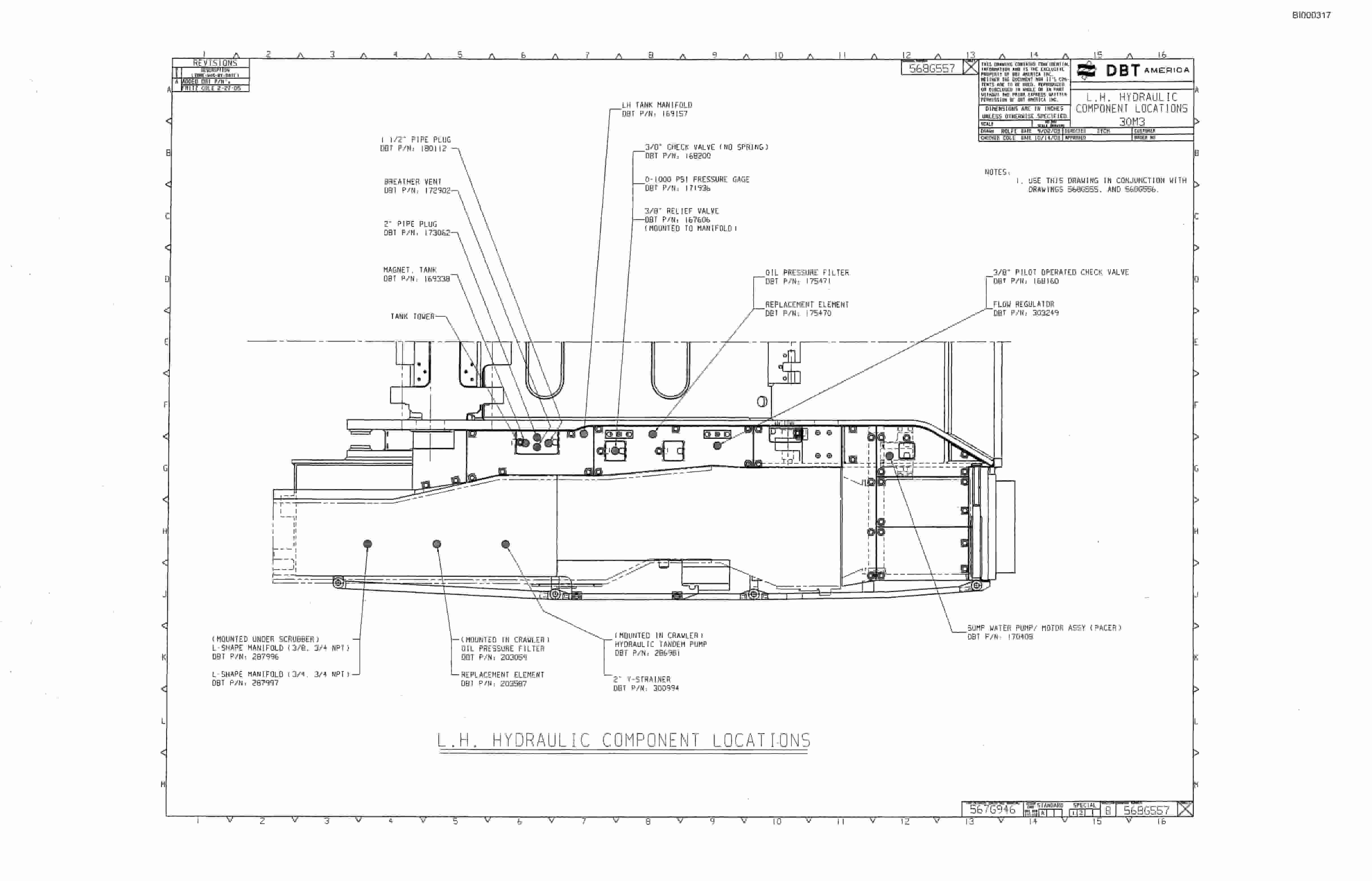 Bucyrus 30M3-L Continuous Miner Parts Catalog BI000317-5