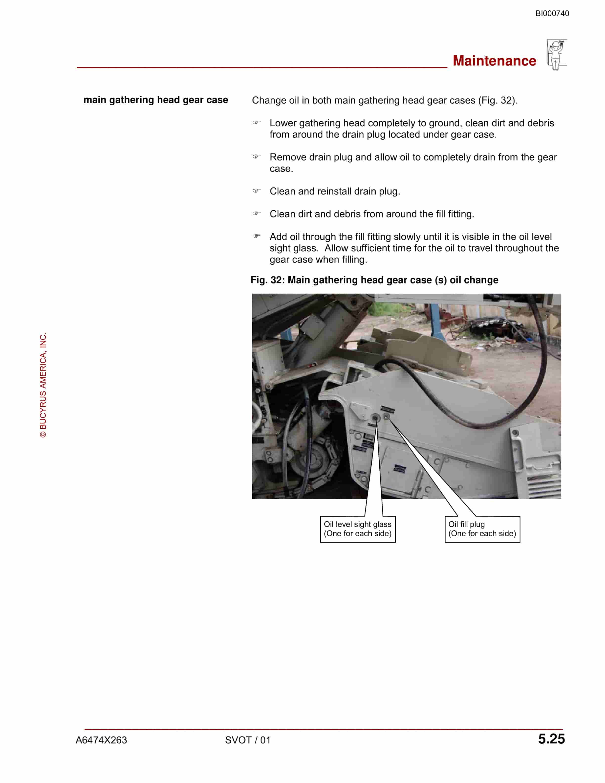 Bucyrus 30M4-NP Continuous Miner Maintenance Manual BI000740-4