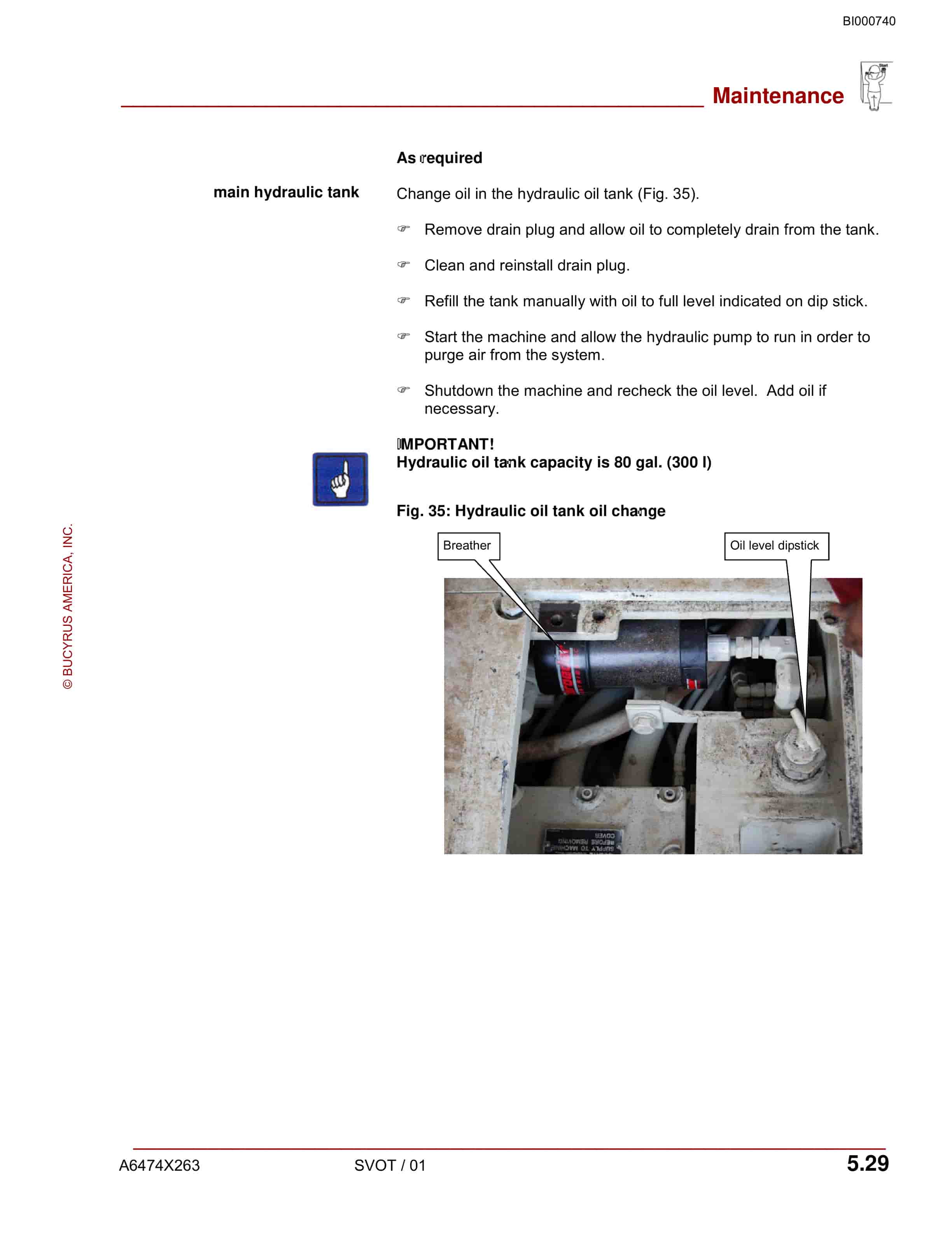 Bucyrus 30M4-NP Continuous Miner Maintenance Manual BI000740-5