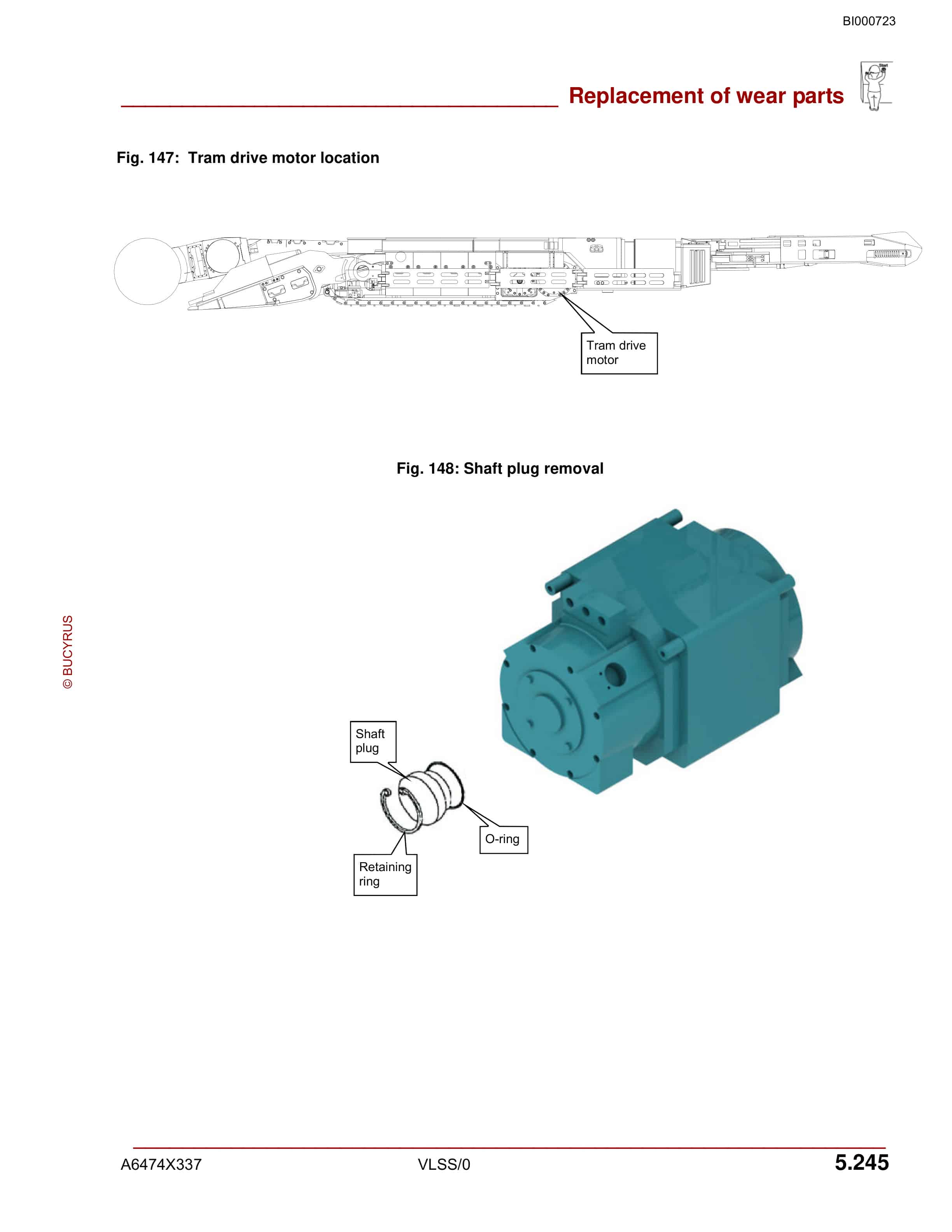 Bucyrus 30M4-NP Continuous Miner Operation And Maintenance Manual BI000723-5