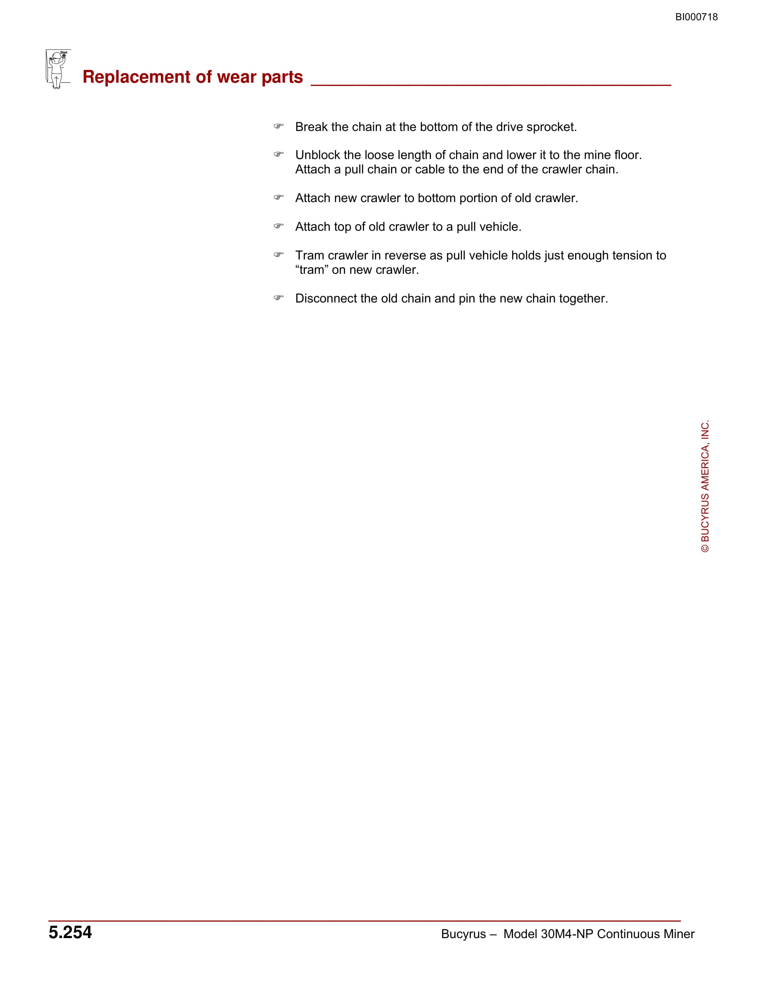Bucyrus 30M4-NP Continuous Miner Operation Manual BI000718-3