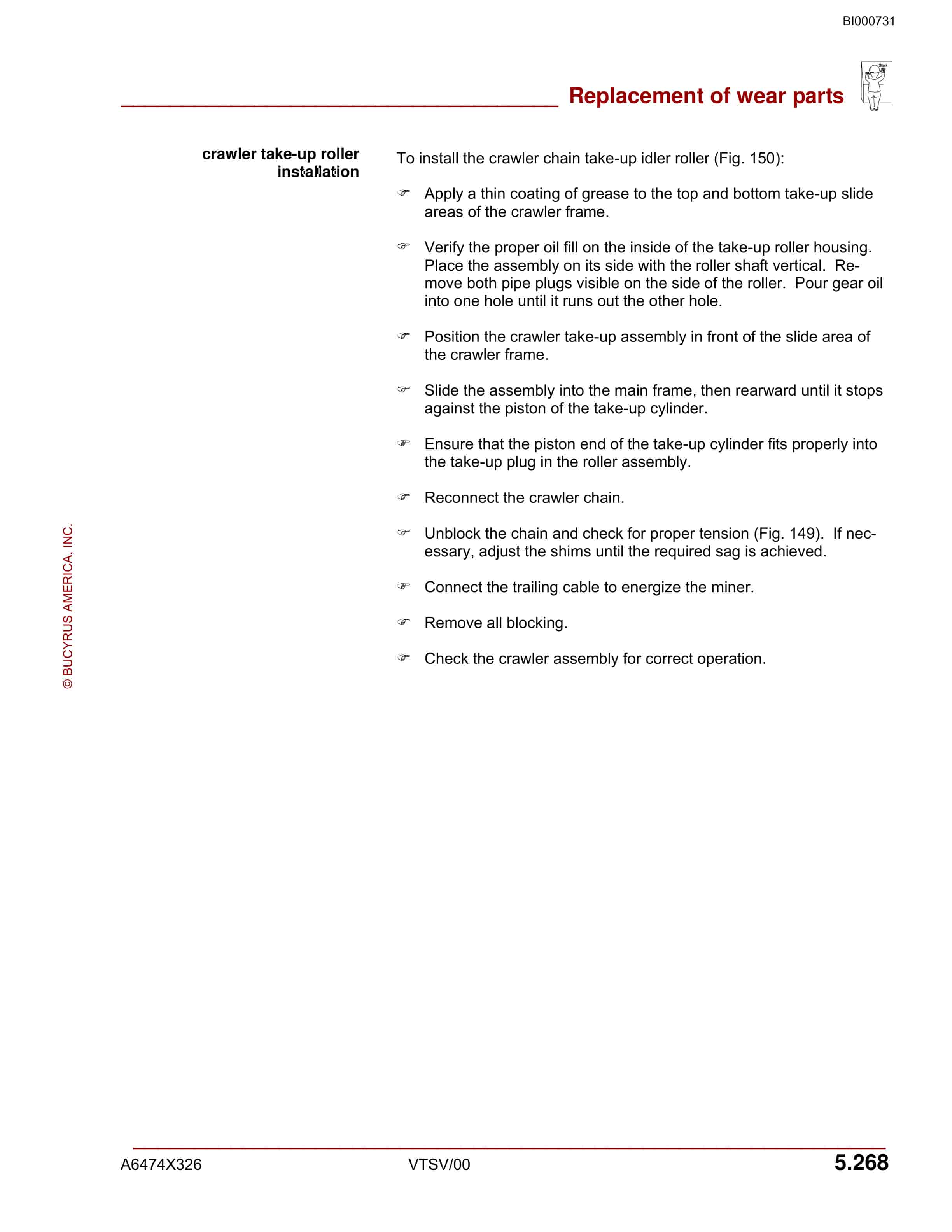 Bucyrus 30M4-NP India Continuous Miner Operation And Maintenance Manual BI000731-5