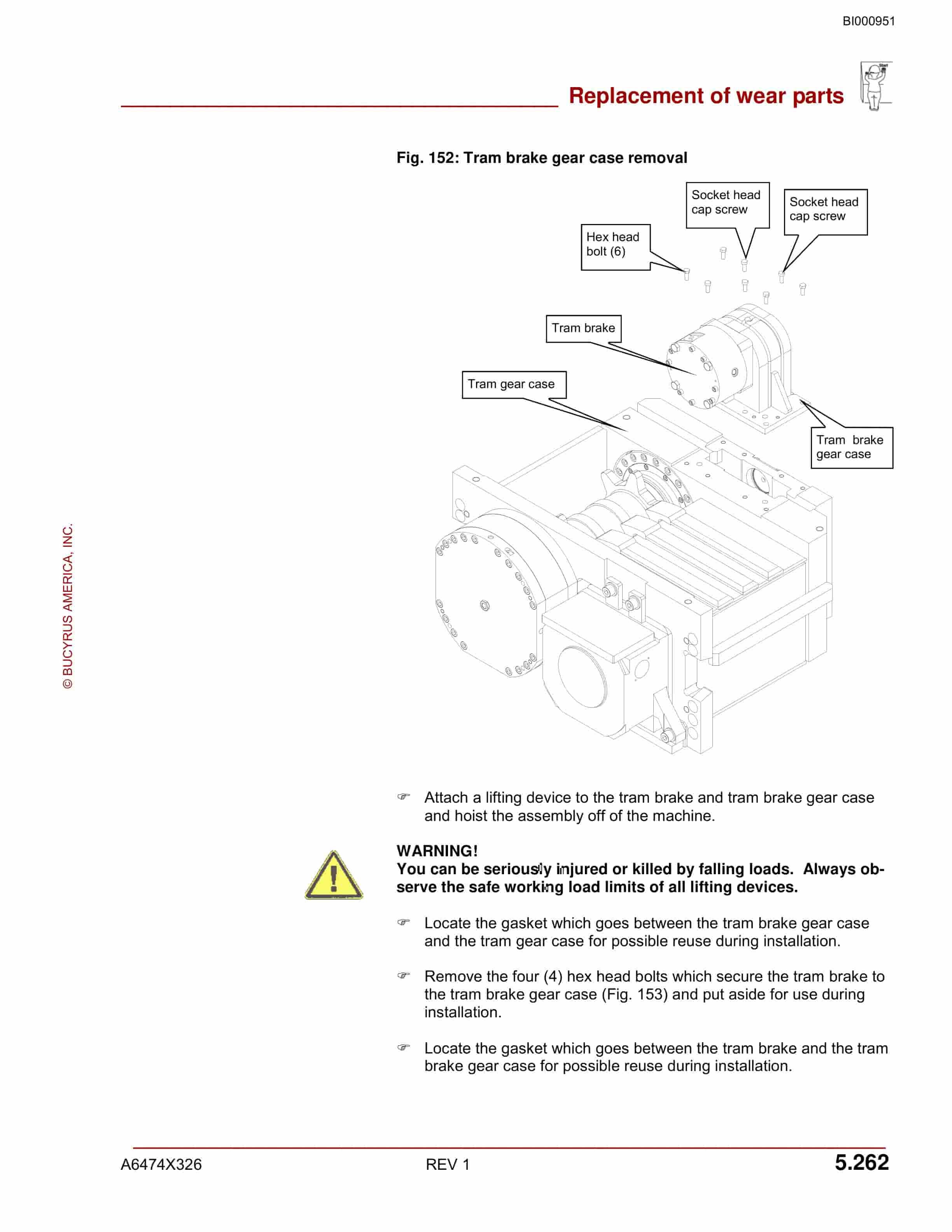 Bucyrus 30M4-NP India Continuous Miner Operation And Maintenance Manual BI000951-5