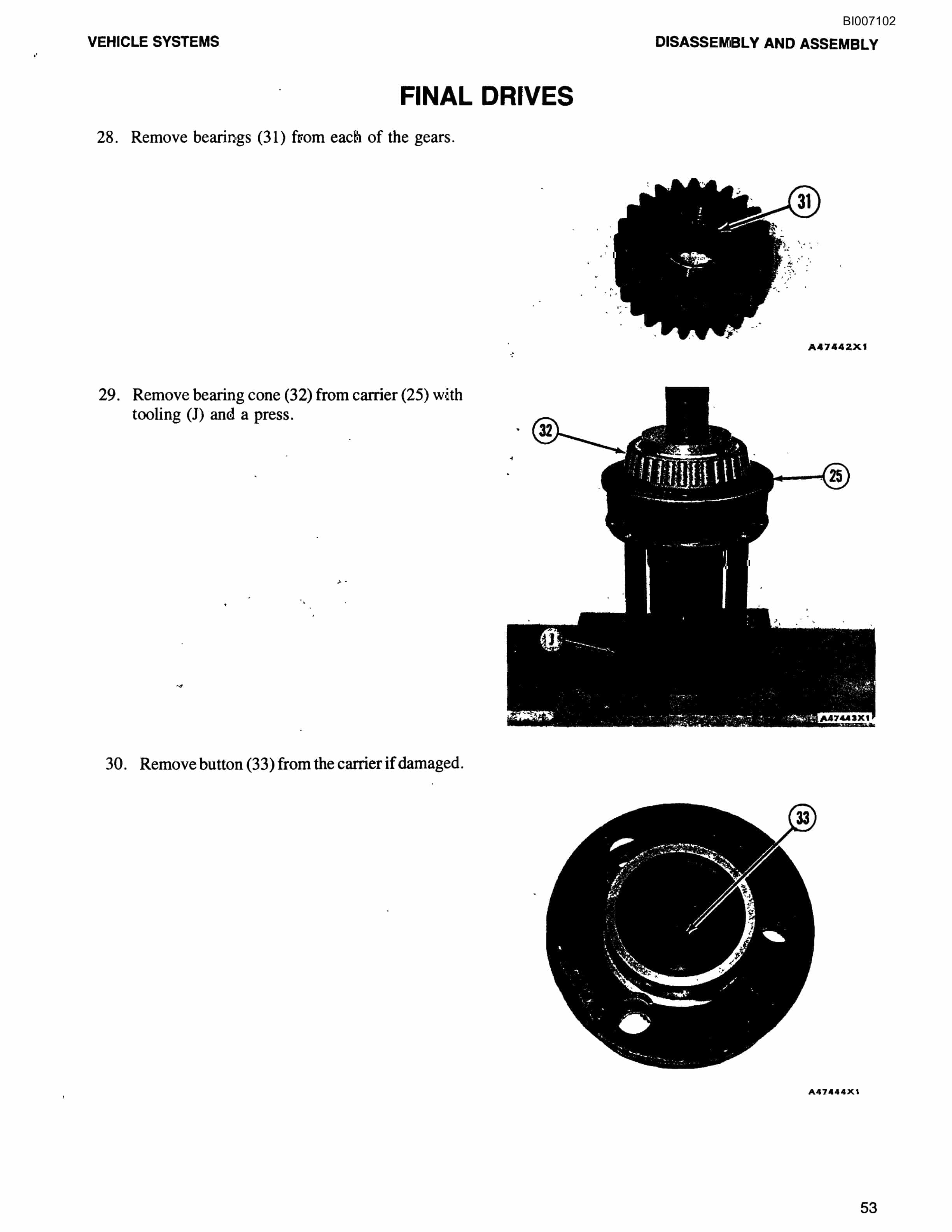 Bucyrus 35B Rotary Blasthole Drill Parts Catalog BI007102-5