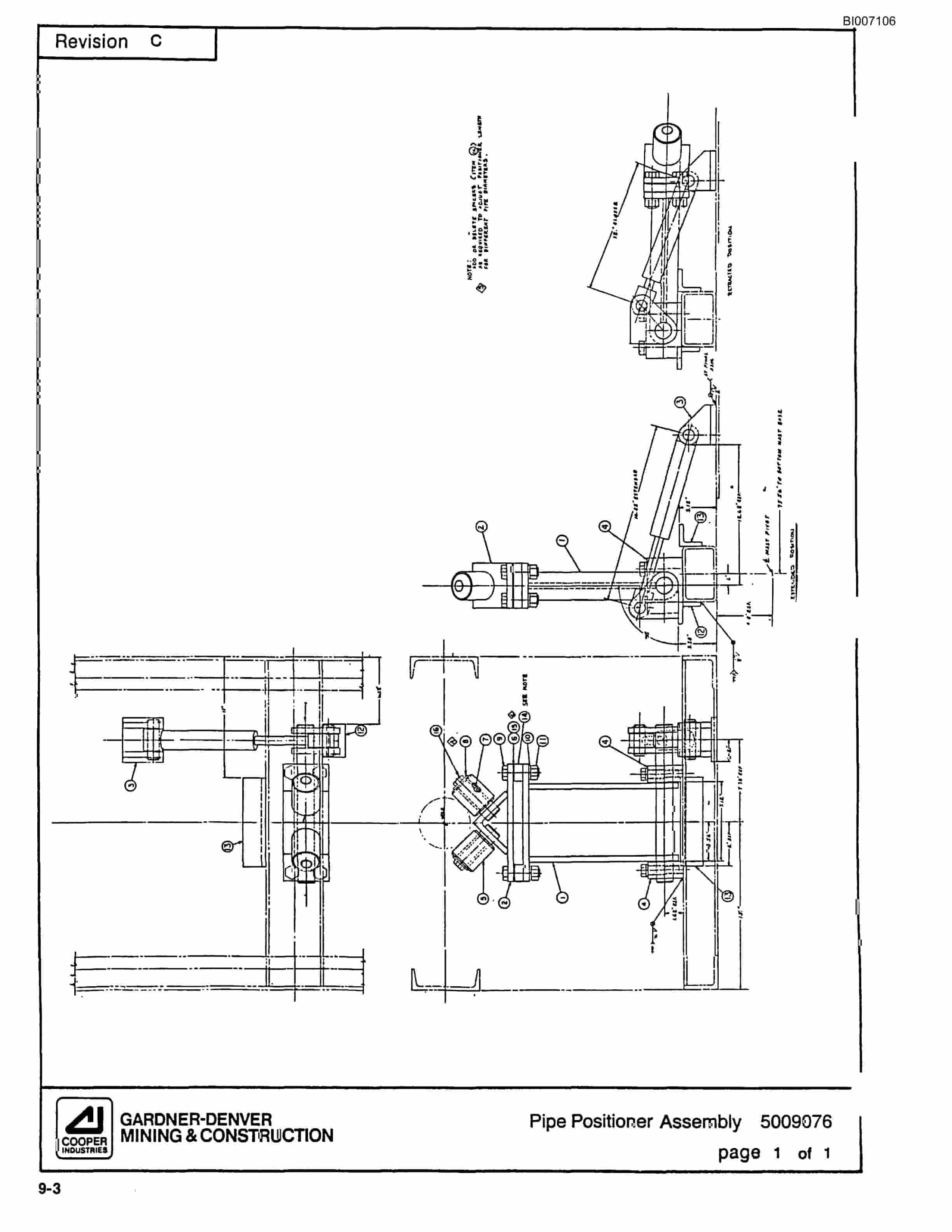 Bucyrus 35B Rotary Blasthole Drill Parts Catalog BI007106-2