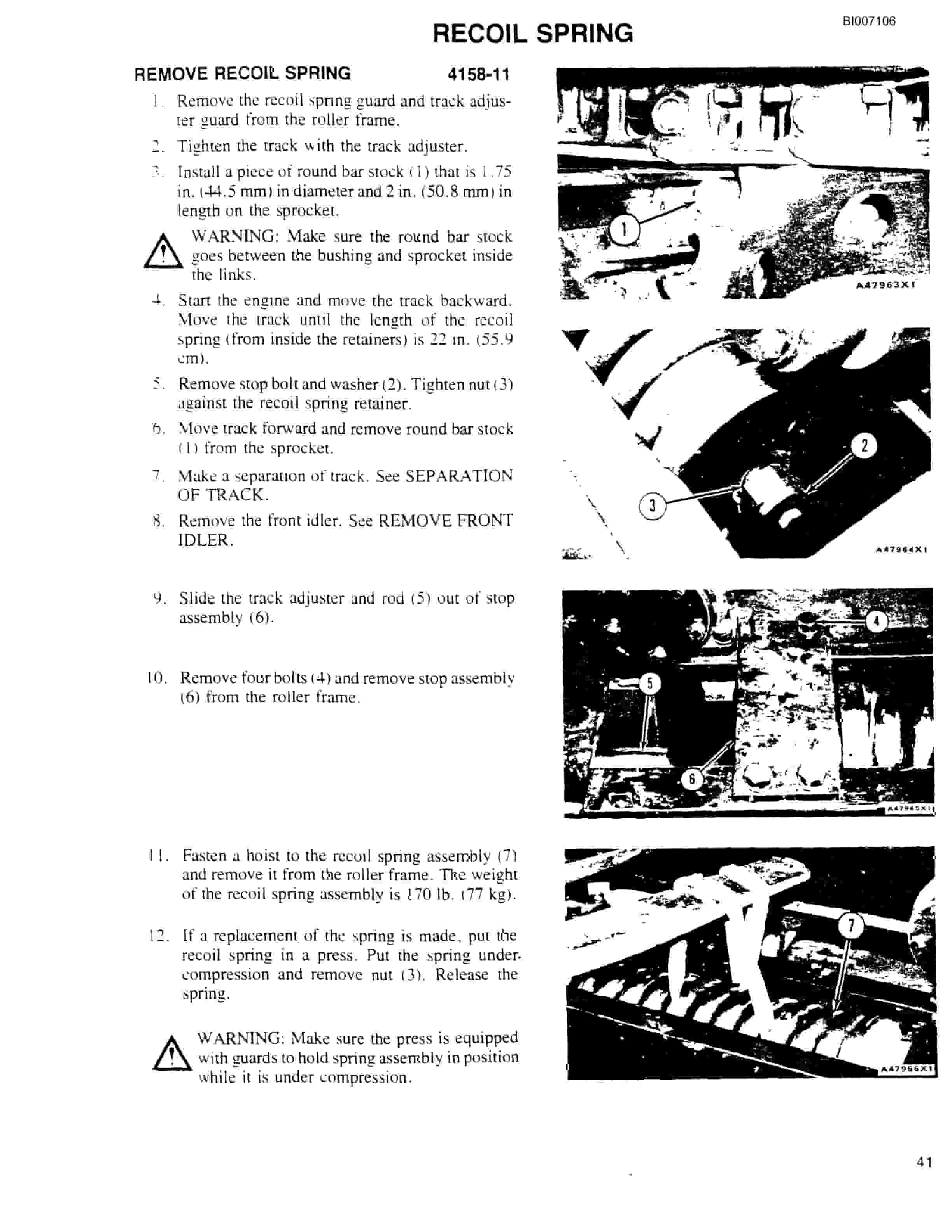 Bucyrus 35B Rotary Blasthole Drill Parts Catalog BI007106-5