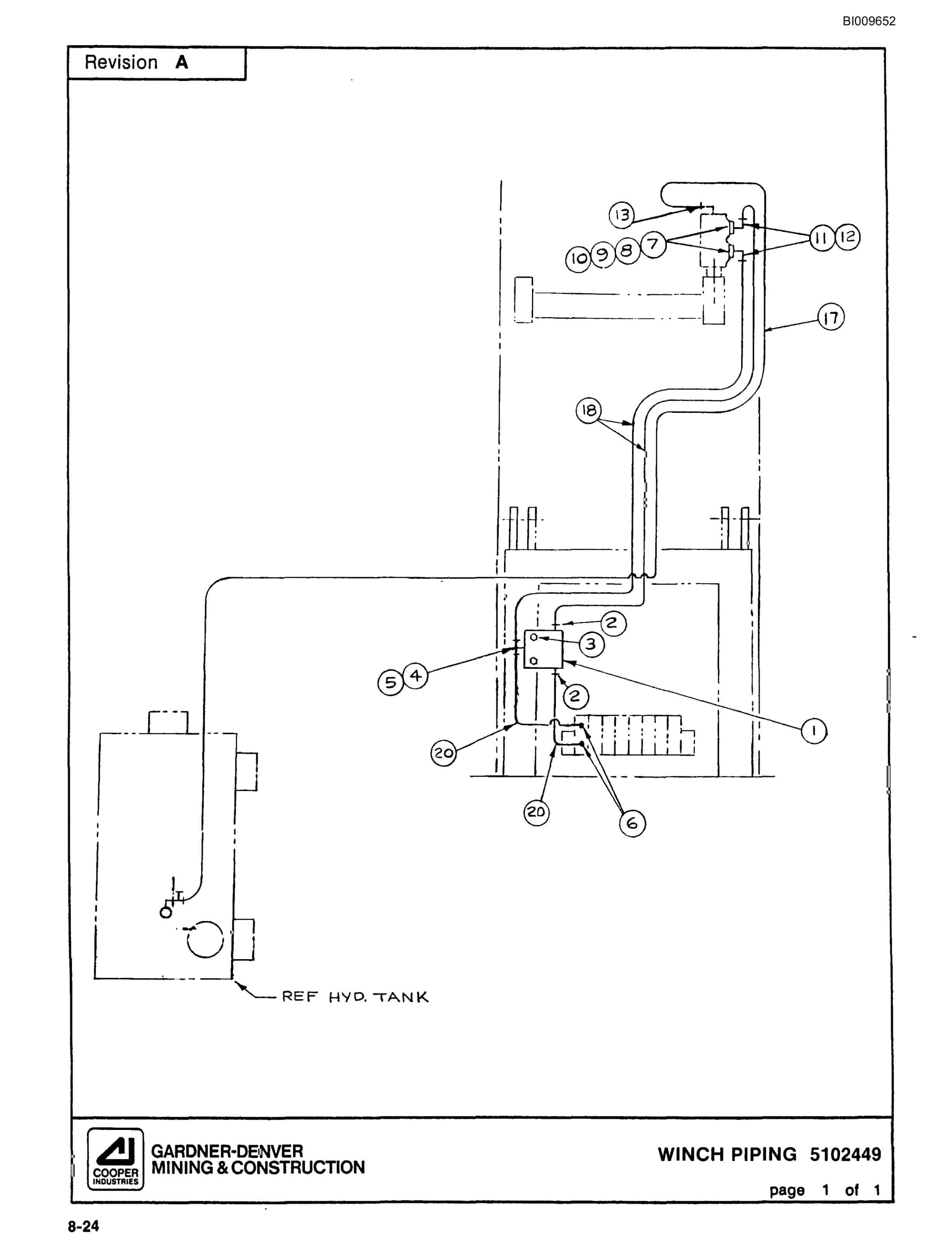 Bucyrus 35B Rotary Blasthole Drill Parts Catalog BI009652-2