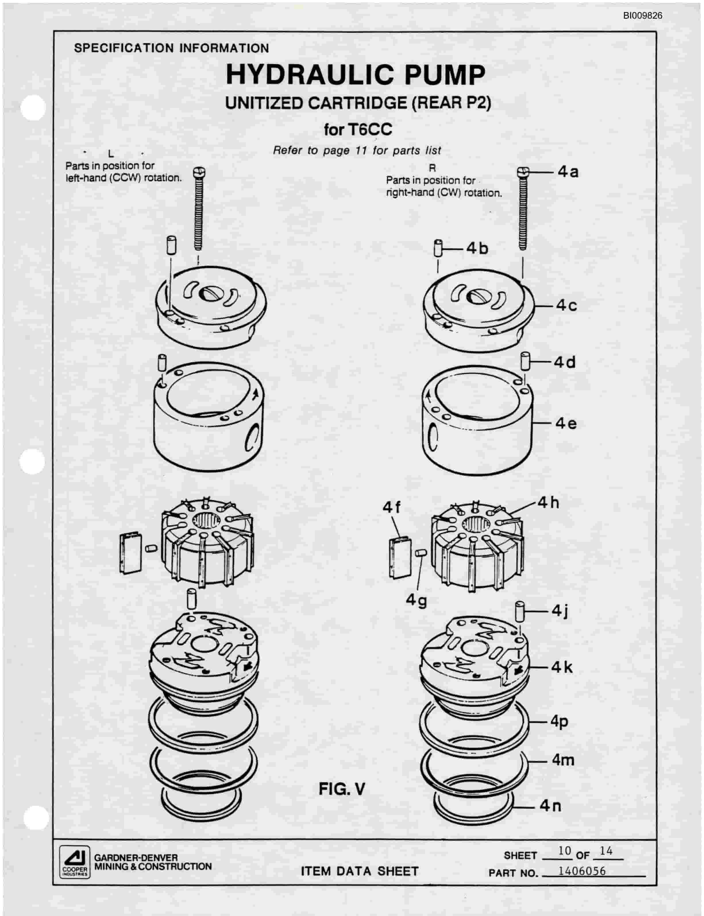 Bucyrus 35B Rotary Blasthole Drill Parts Catalog BI009826-3