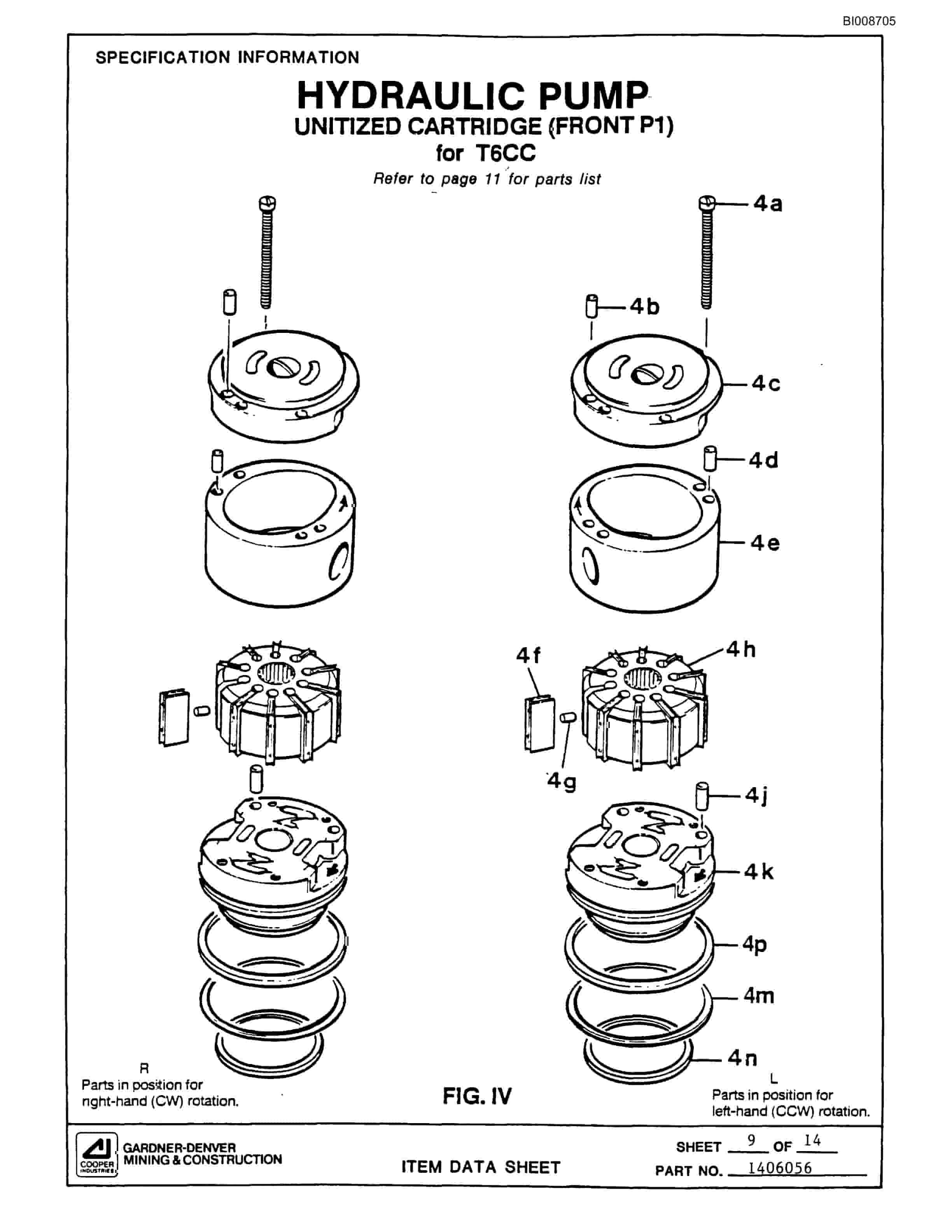 Bucyrus 35B Small Rotary Blasthole Drill Parts Catalog BI008705-3