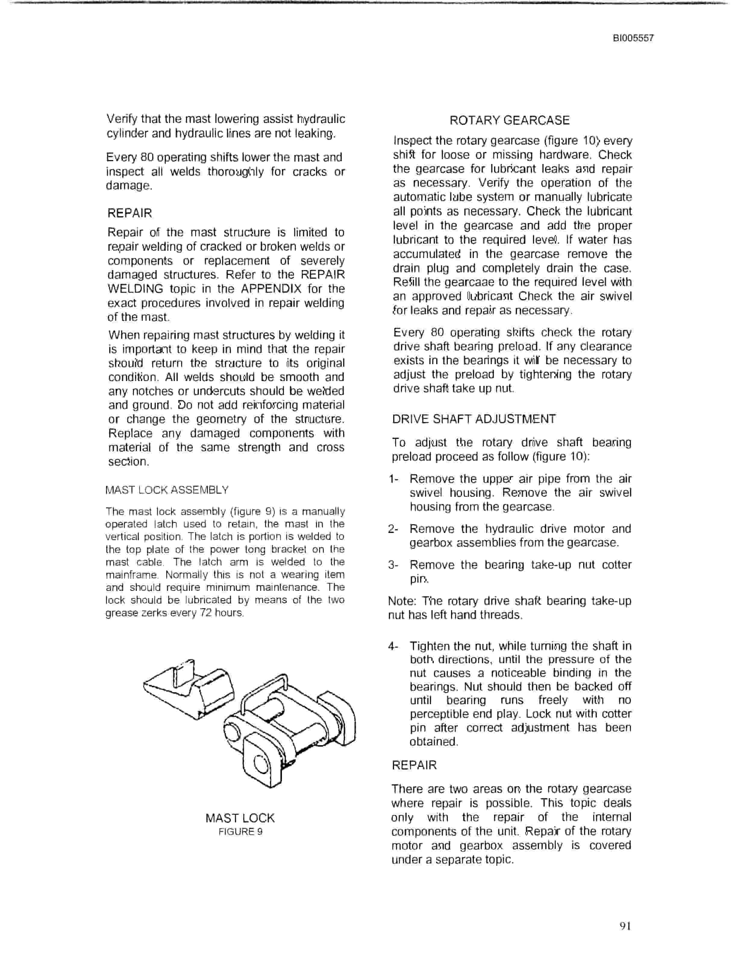 Bucyrus 35HR Drill Technical Manual BI005557-2